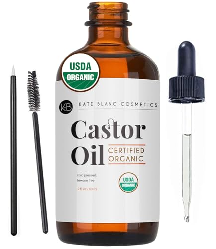 Organic Castor Oil for Hair: Enhance Eyelashes & Eyebrows With Starter Kit