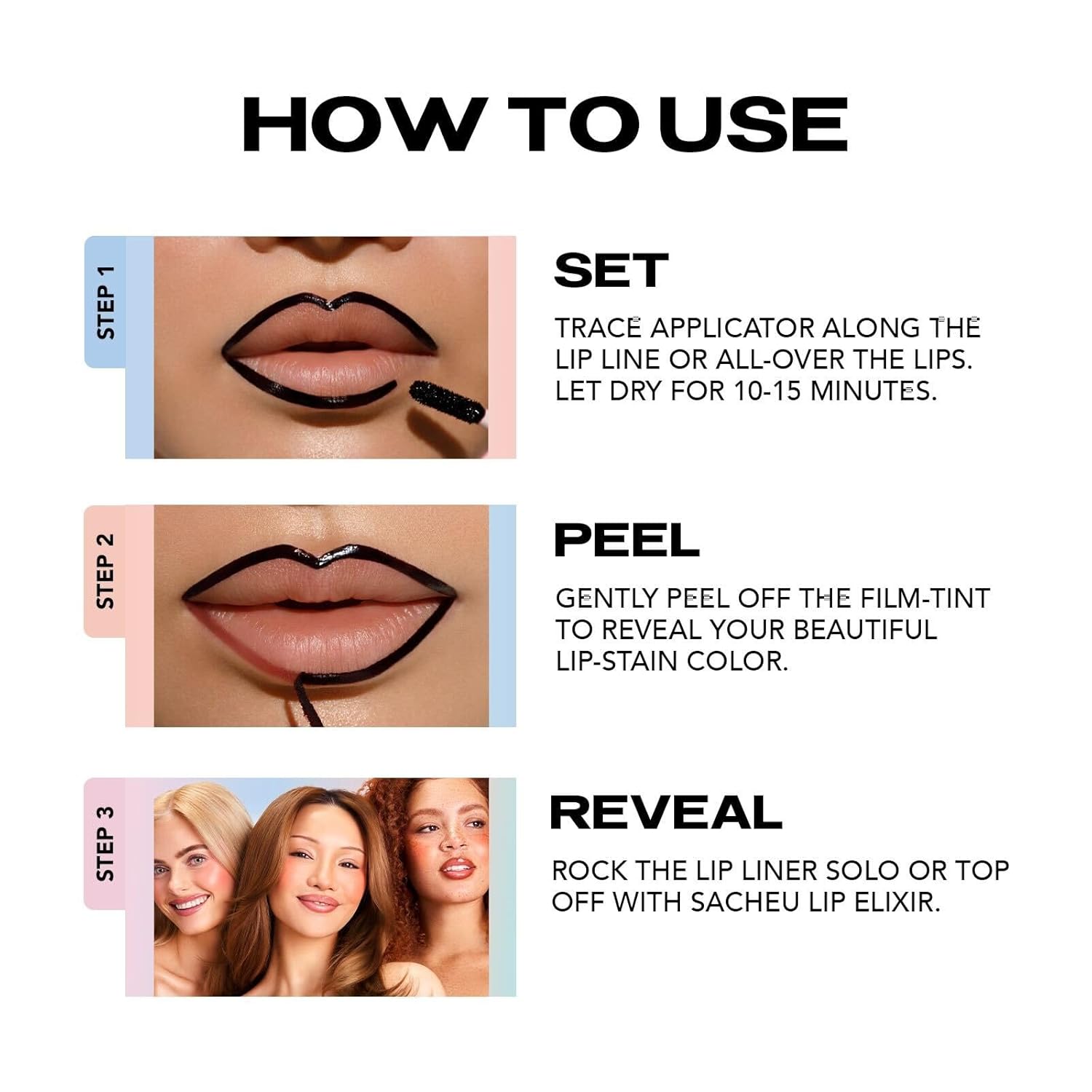 Sacheu Stay-N Peel-Off Lip Liner – Unveil Long-Lasting Matte Perfection