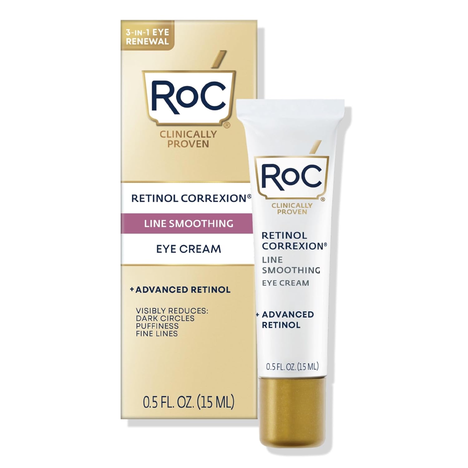 Erase Dark Circles Instantly with RoC Retinol Under Eye Cream Magic!