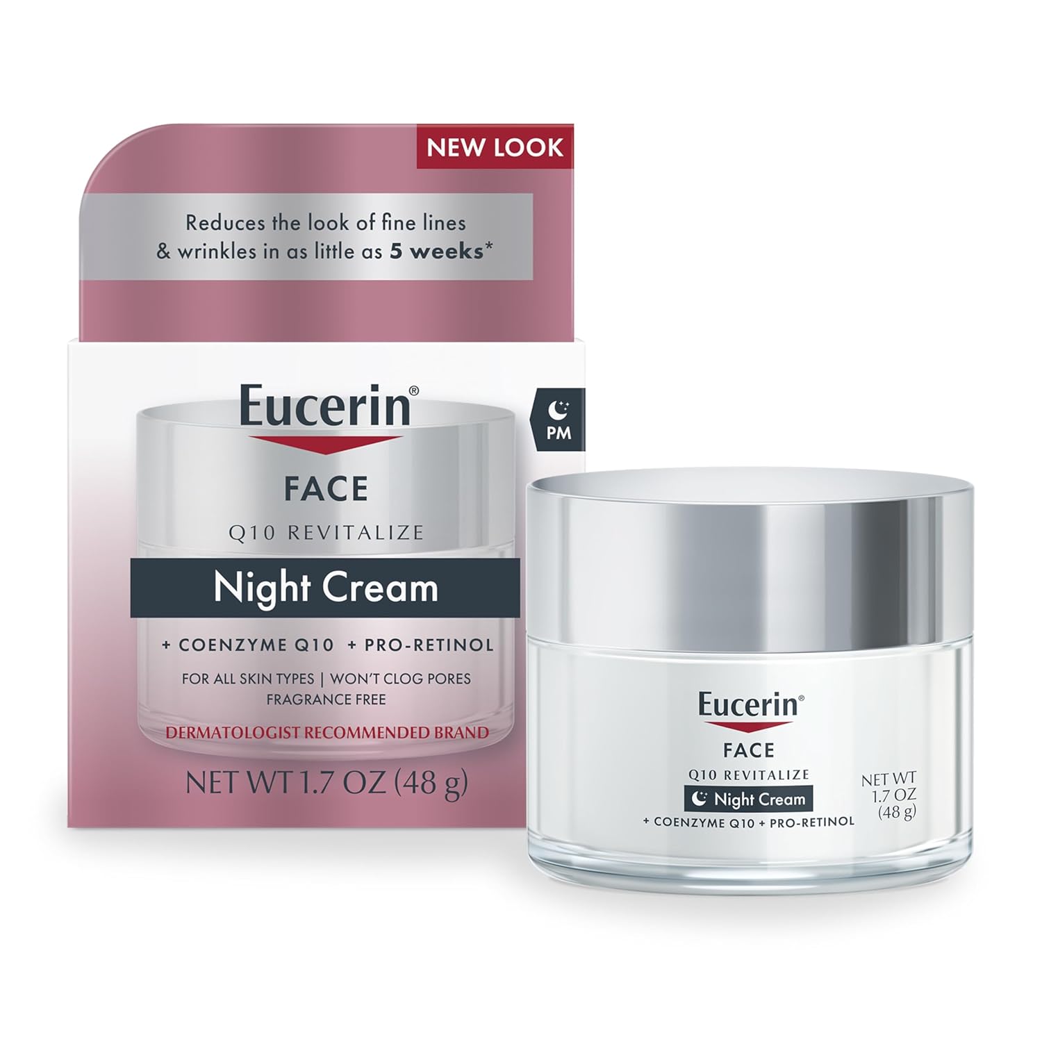 Say Goodbye to Wrinkles: Eucerin Q10 Anti-Wrinkle Night Cream for Sensitive Skin!