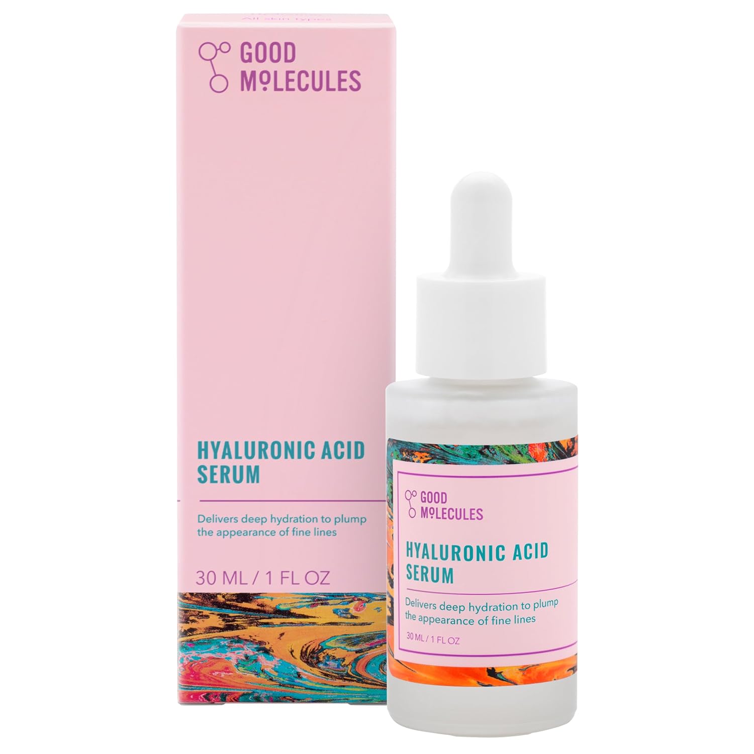 Unlock Plumper Skin with Good Molecules’ Non-Greasy Hyaluronic Acid Serum!