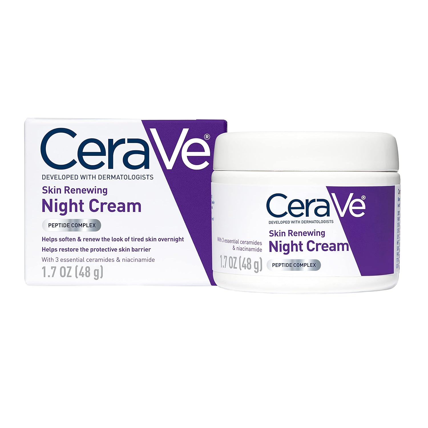 Erase Wrinkles Overnight: CeraVe’s Skin Renewing Night Cream with Niacinamide!