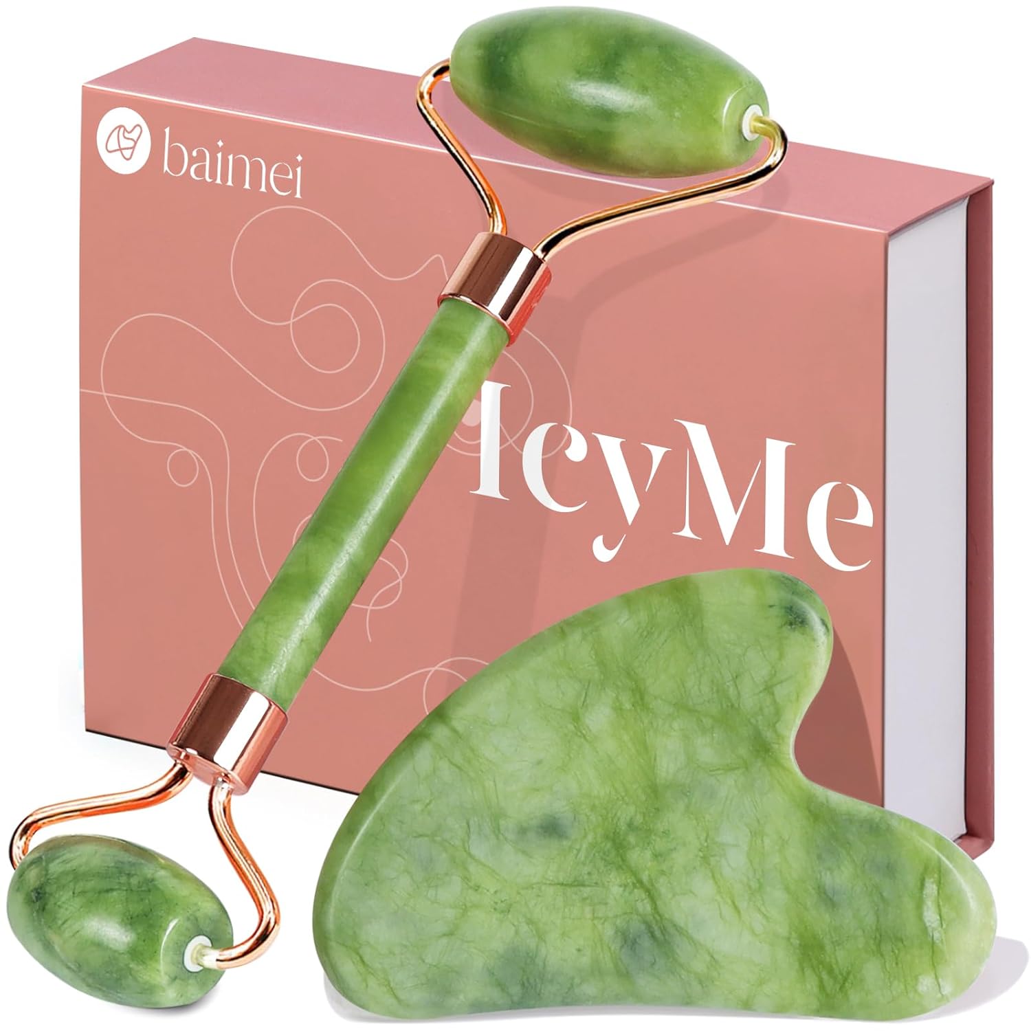 Revitalize Your Skin with BAIMEI’s Jade Roller & Gua Sha Set – A Must-Have!