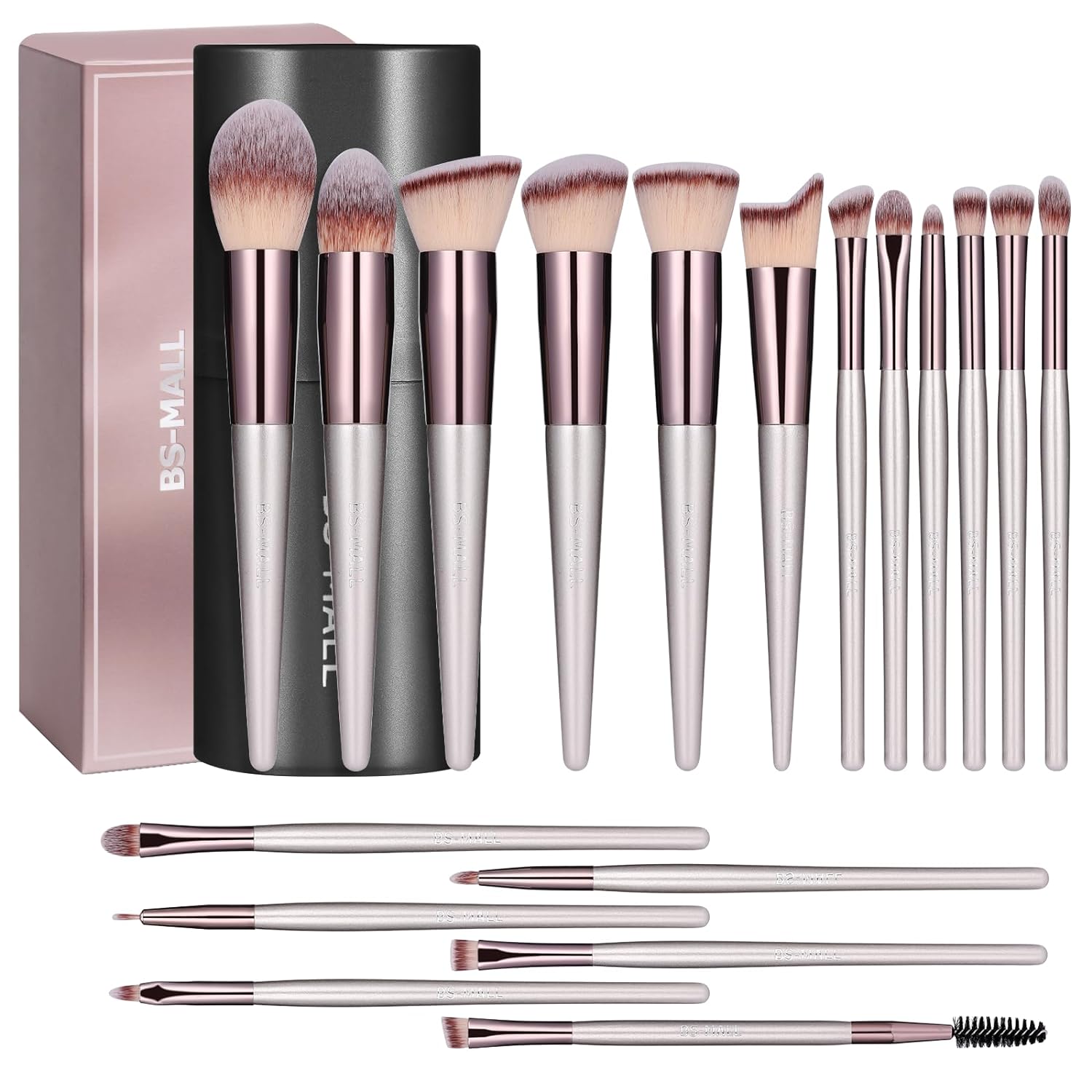 Transform Your Beauty Routine with the BS-MALL 18-Piece Makeup Brush Set!