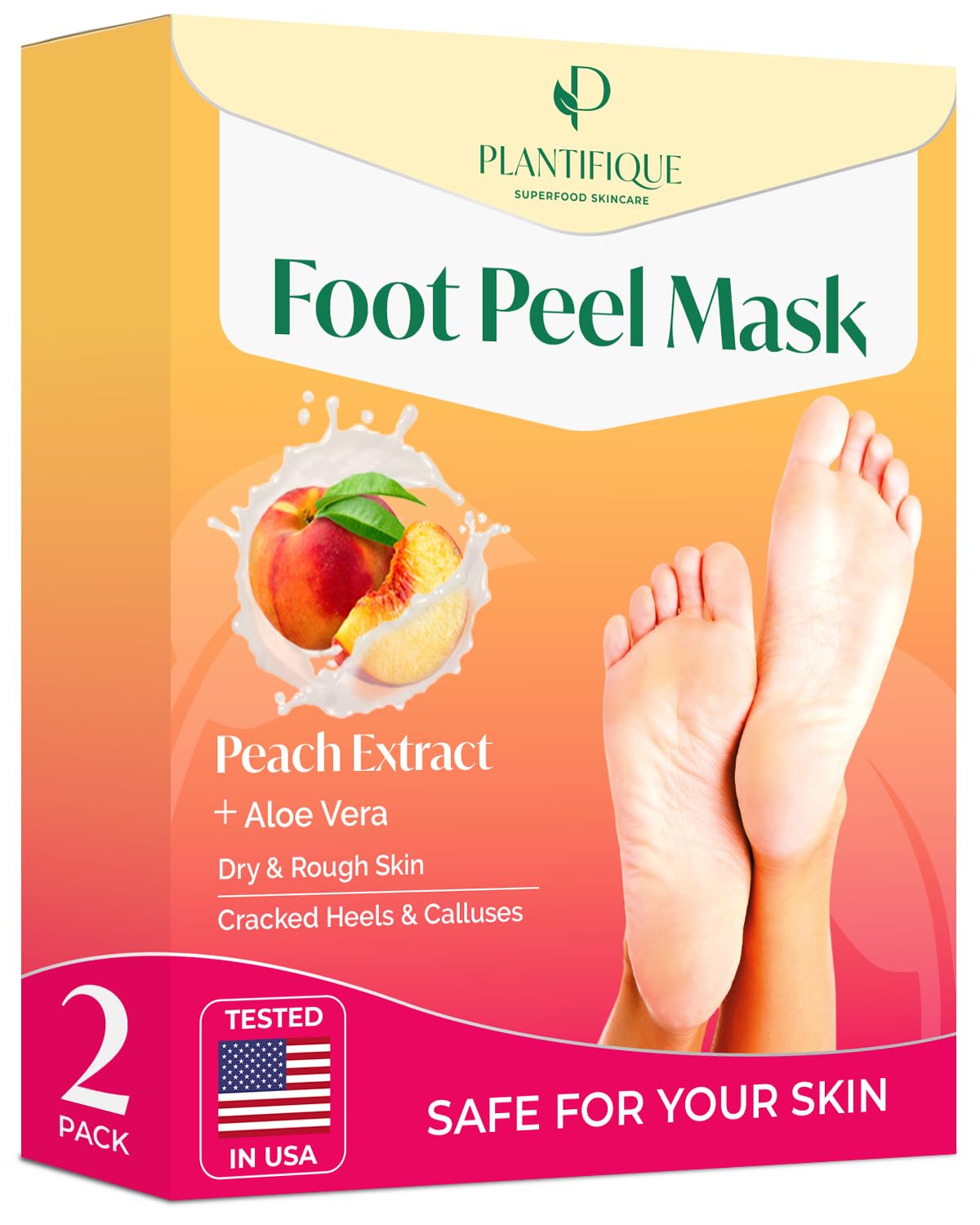 Transform Your Feet: PLANTIFIQUE Foot Peel Mask for Smooth, Soft Skin!