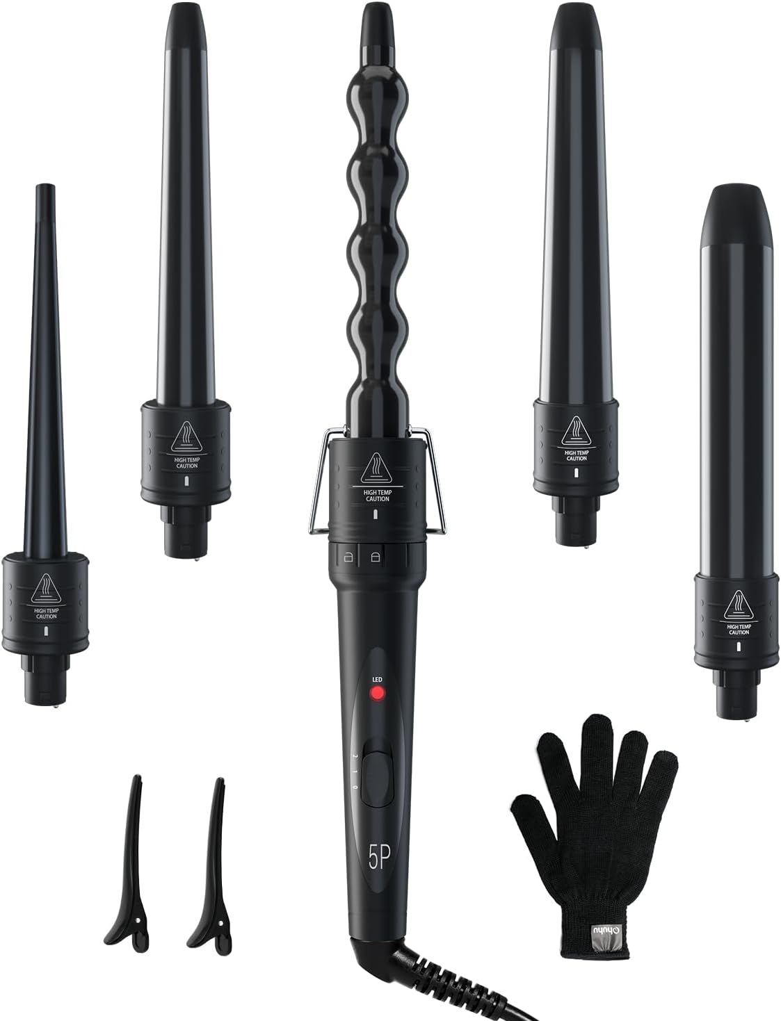 Transform Your Hair with the Ohuhu 5-in-1 Curling Wand Set – Perfect Gift for Any Occasion!