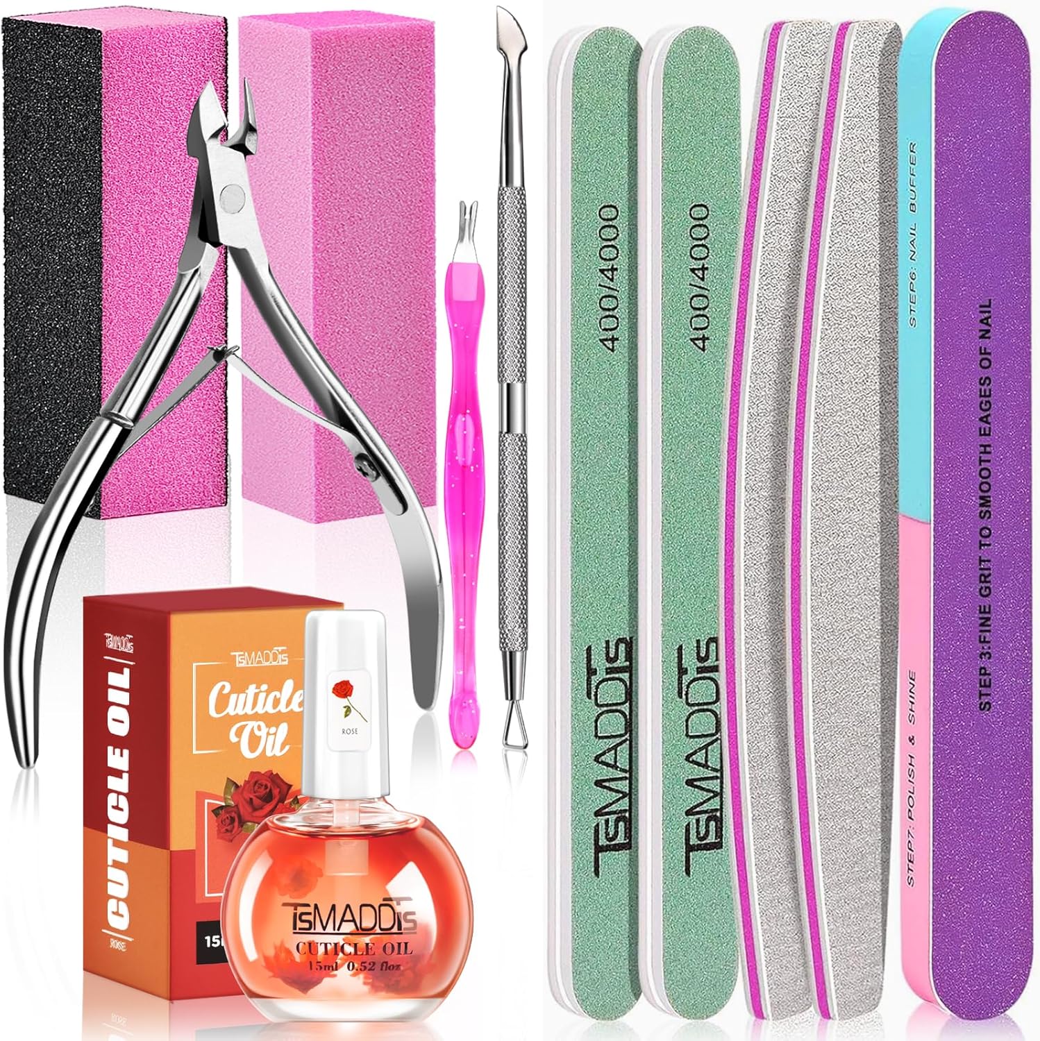 Transform Your Nails with the TsMADDTs Nail Buffer Set: An Essential Manicure Kit!