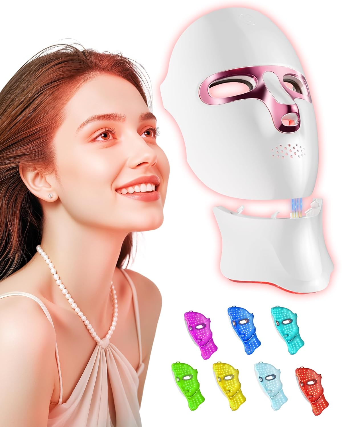 Transform Your Skin: FOLOKE LED Facial Mask for Radiant Glow Anytime, Anywhere!