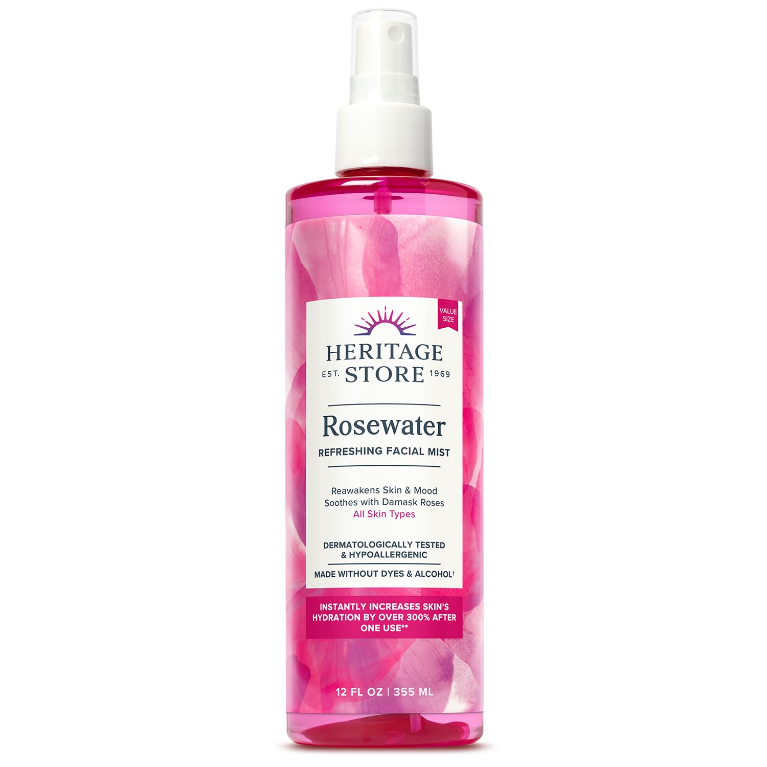 Transform Your Skin: HERITAGE STORE Rose Water Facial Spray for Radiant Glow!