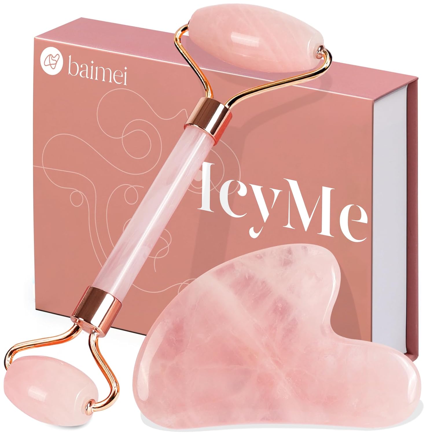 Transform Your Skin Instantly with the BAIMEI Jade Roller Face Massager!