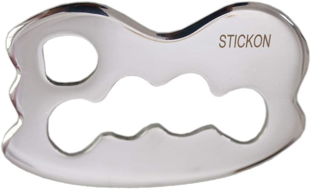 Transform Your Skin with STICKON Stainless Steel Gua Sha Tool for Radiant Results!