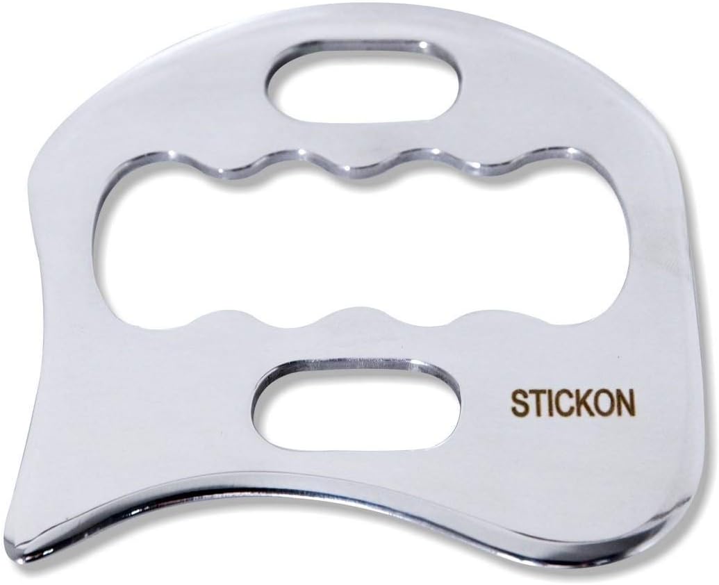 Transform Your Skincare Routine with STICKON Stainless Steel Gua Sha Tool!