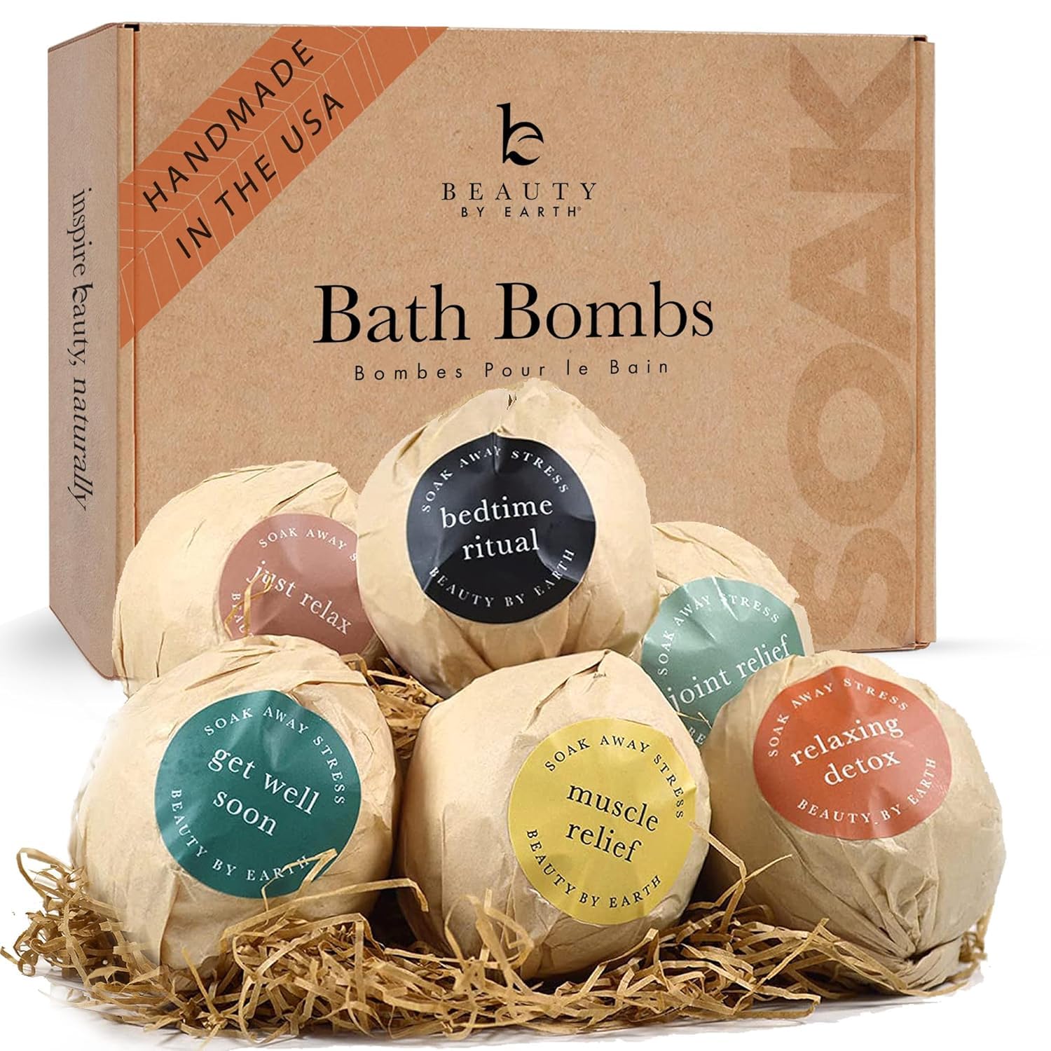 Unwind in Luxury: Bath Bomb Gift Set with Organic Ingredients for Spa-Like Bliss!