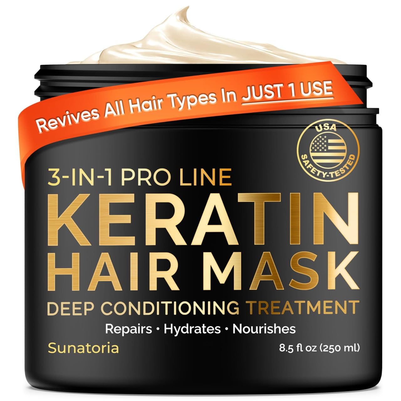 Transform Your Hair Instantly with SUNATORIA Keratin Hair Mask – Hydrate & Repair!