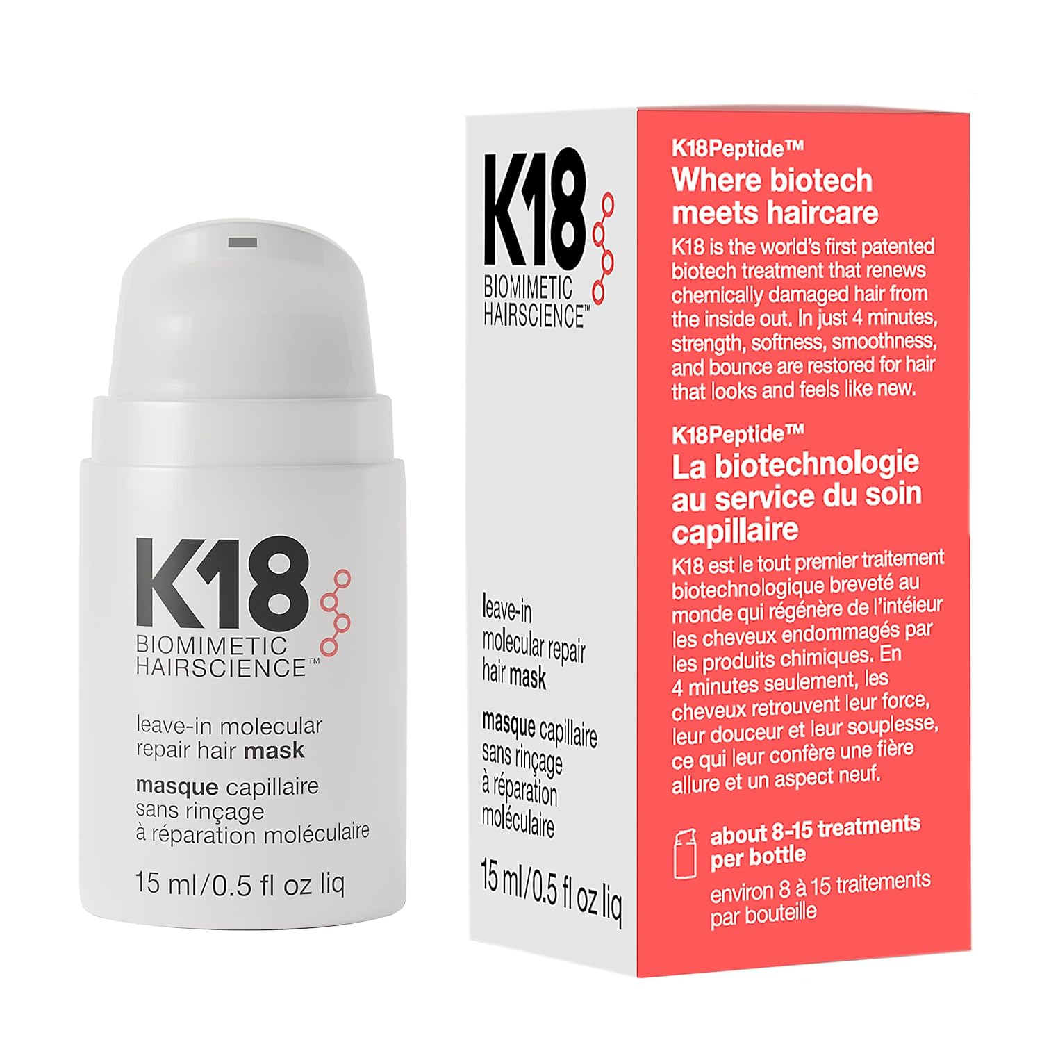 Transform Your Hair: K18 Leave-In Molecular Mask for Amazing Repair Results!