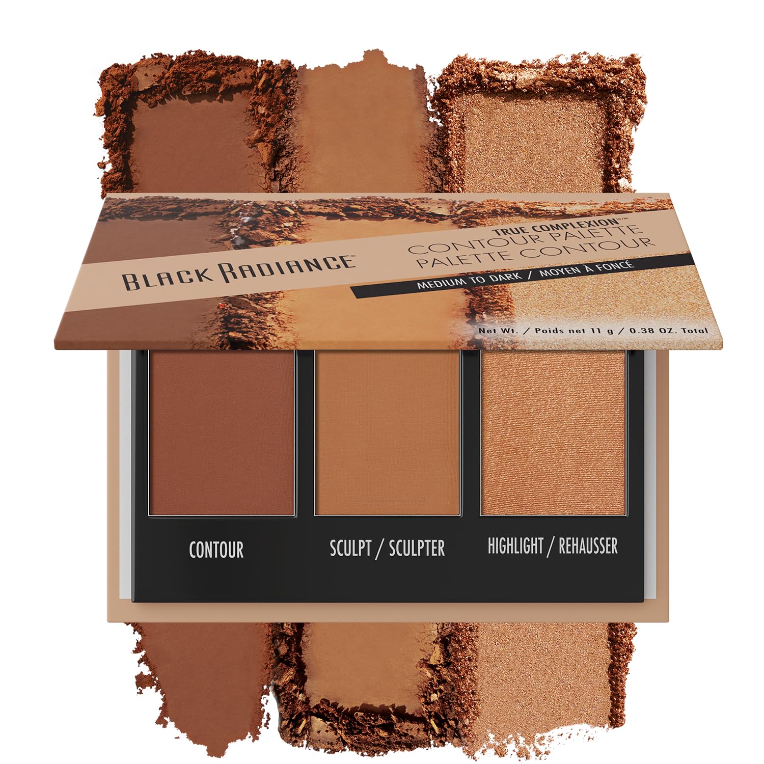 Transform Your Look with Black Radiance True Complexion Contour Palette for Medium to Dark Skin!