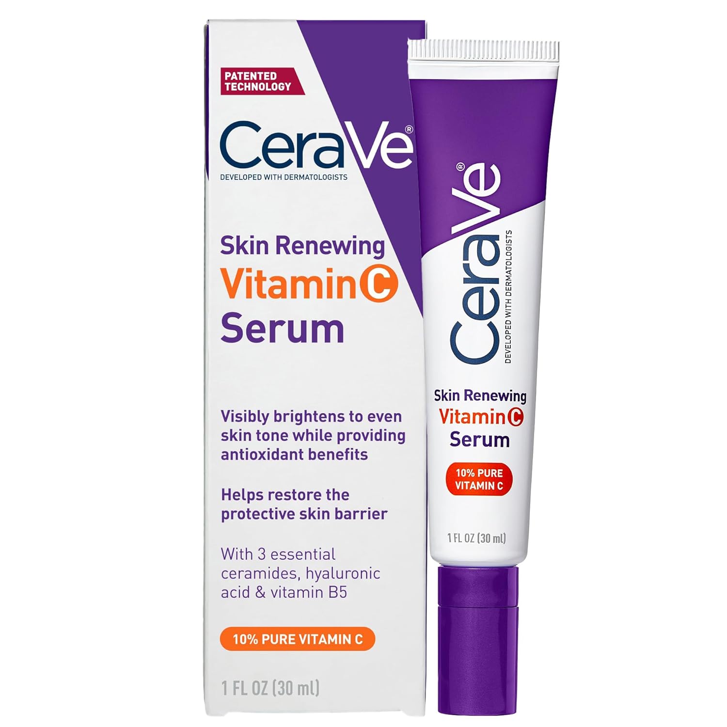 Transform Your Skin: CeraVe Vitamin C Serum with Hyaluronic Acid for Radiance!