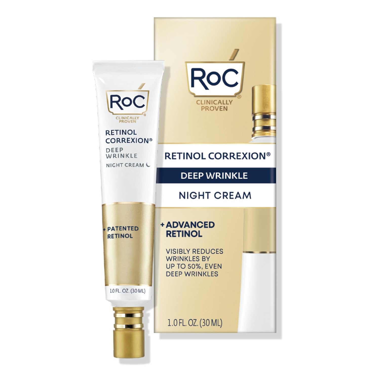 Transform Your Skin Overnight with RoC Retinol Night Cream for Deep Wrinkles!
