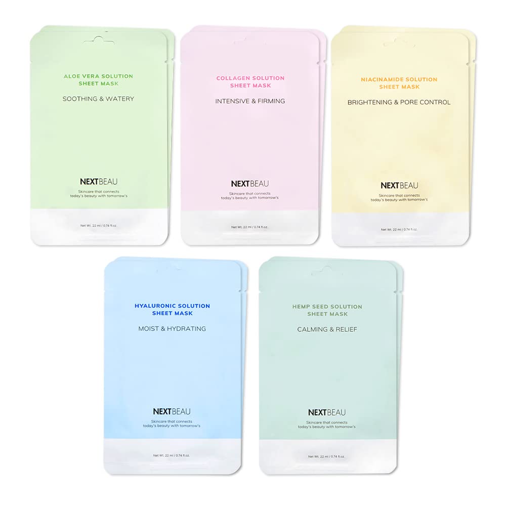 Transform Your Skincare Routine: Explore the Solution Sheet Korean Collagen Mask Set!