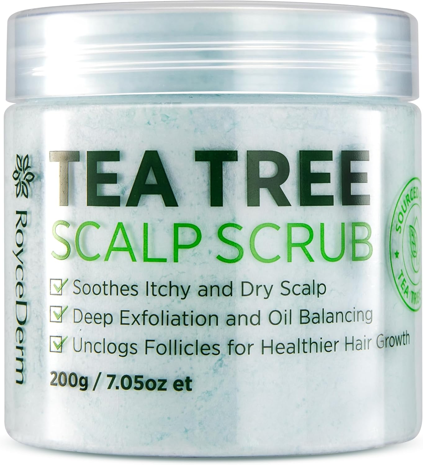 Transformed Scalp Relief: Try Roycederm Tea Tree Scrub for Dandruff & Dryness!