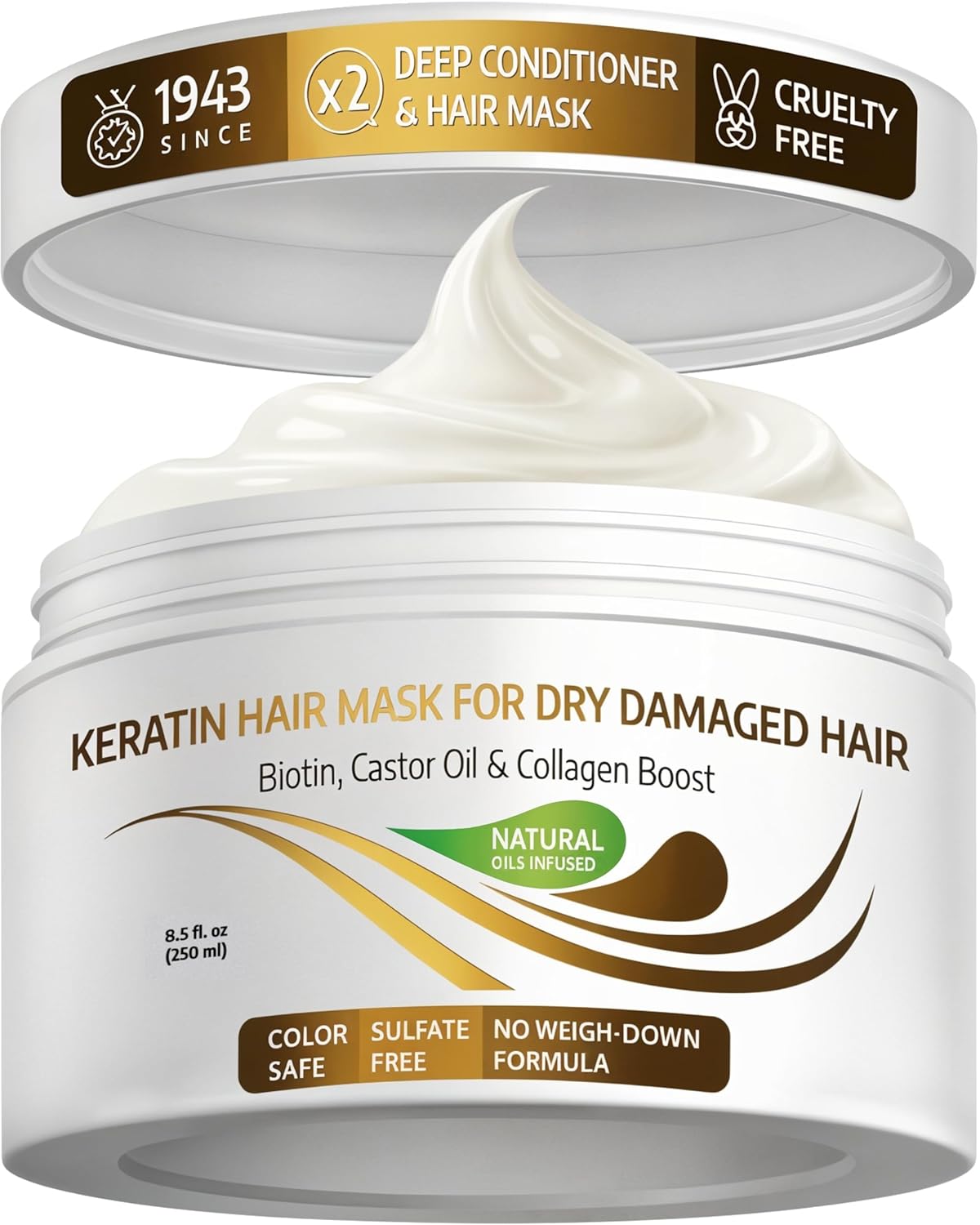 Revitalize Your Hair Now: VITAMINS Keratin Hair Mask Transforms Dry, Damaged Locks!