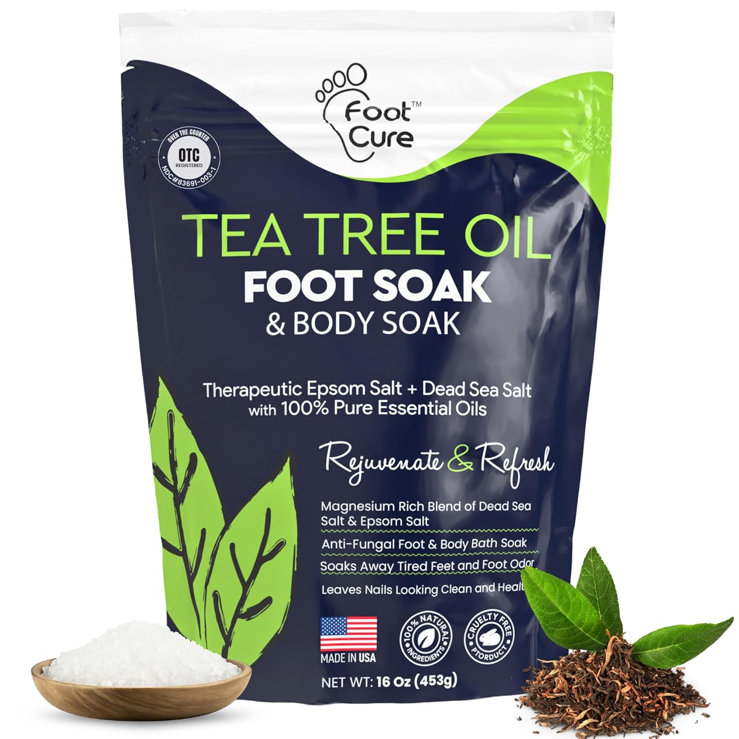 Revitalize Your Tired Feet: Tea Tree Oil Epsom Salt Soak for Nail & Skin Perfection!