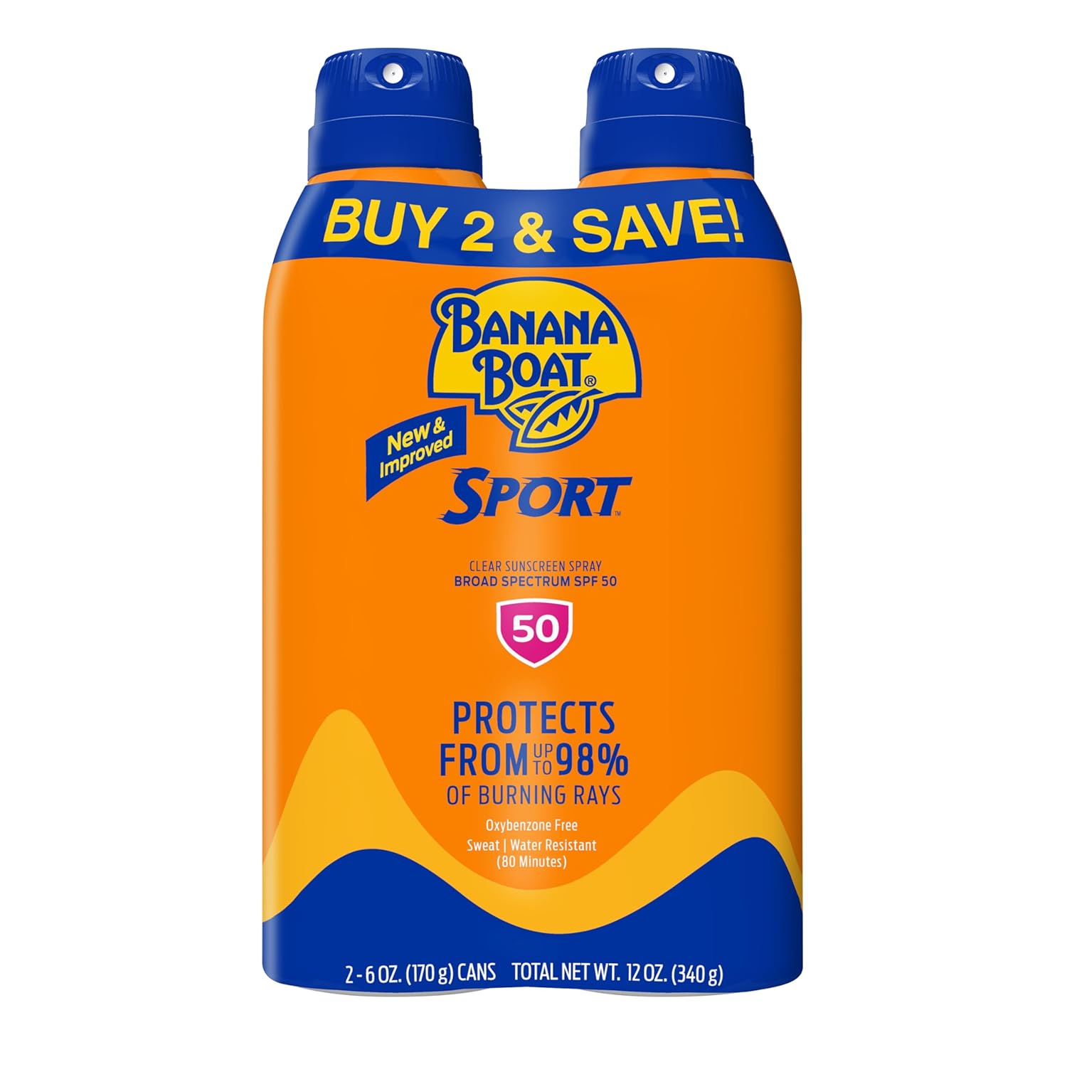Shield Your Skin: Banana Boat Sport Ultra SPF 50 Sunscreen Spray Twin Pack!