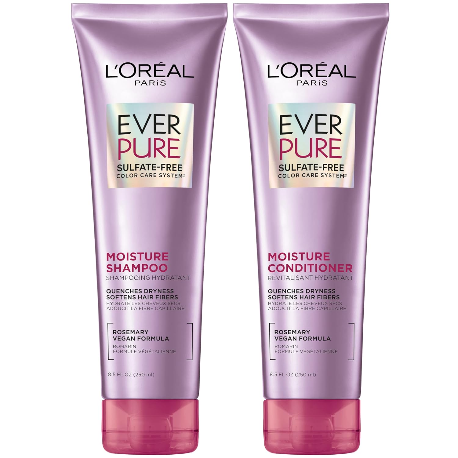 Transform Your Color-Treated Hair with L’Oreal Paris Moisture Sulfate-Free Shampoo & Conditioner!