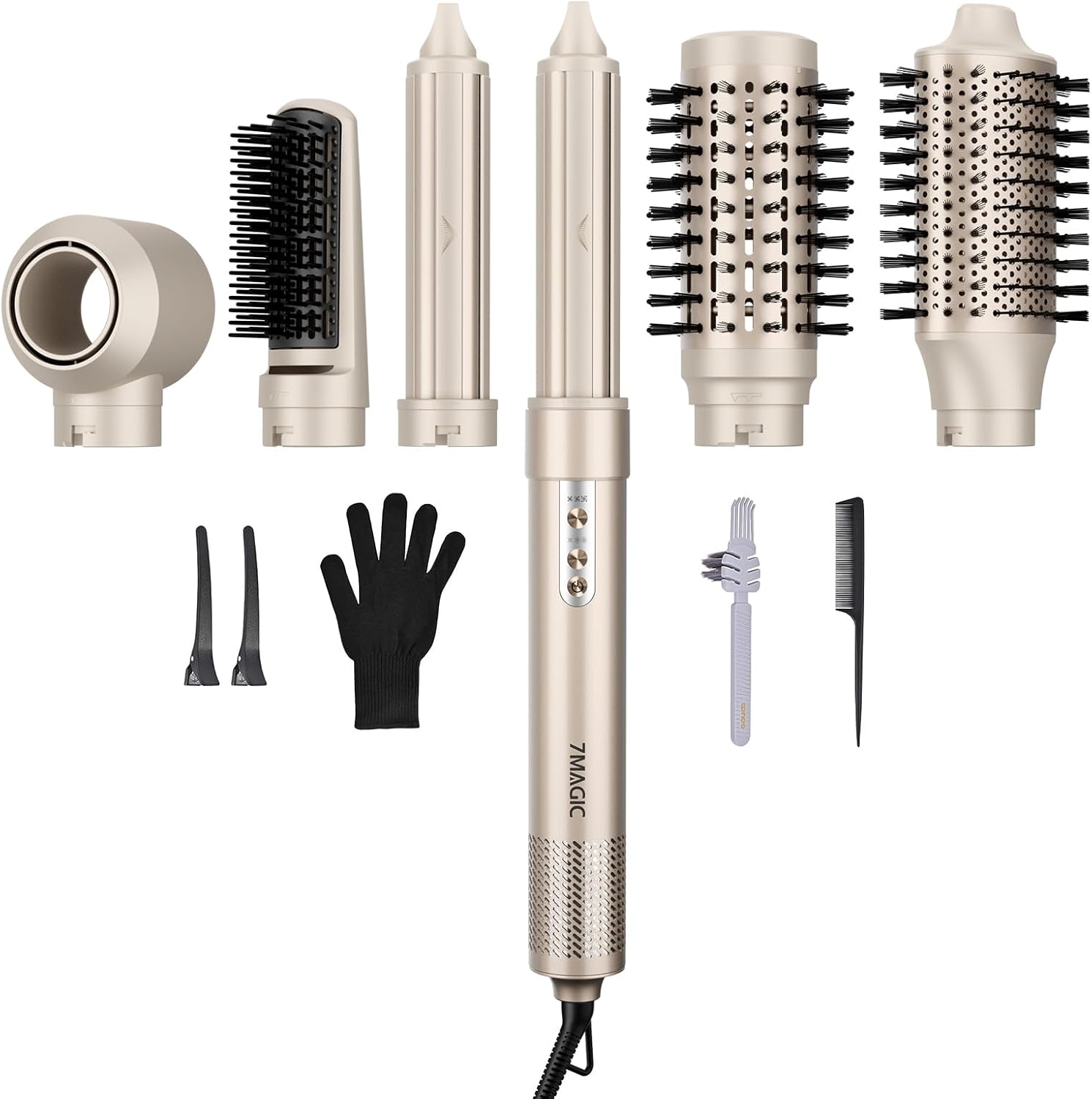 Transform Your Hair Routine with the 7MAGIC Hot Air Brush Styler Today!