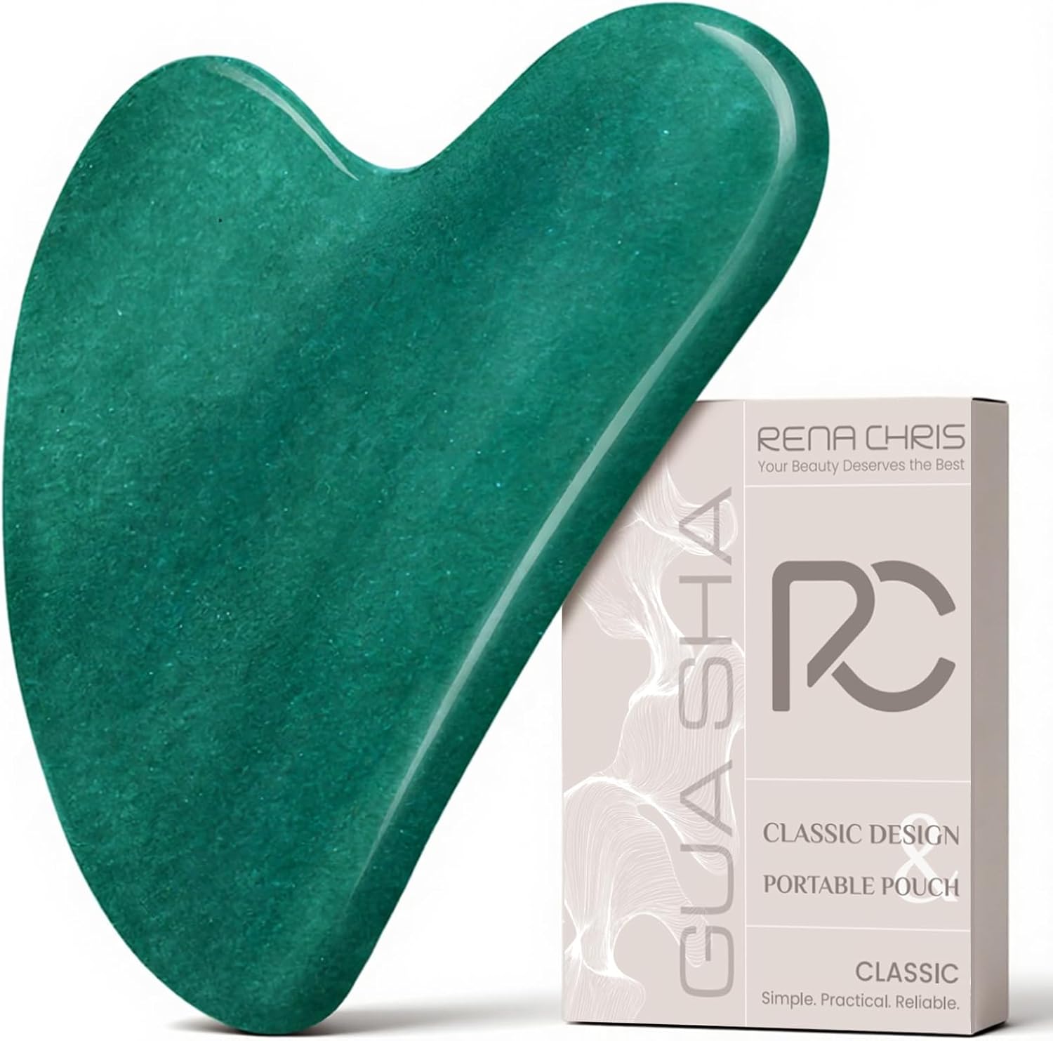 Transform Your Skin: Rena Chris Gua Sha Tool for Jawline Sculpting & Puffiness!