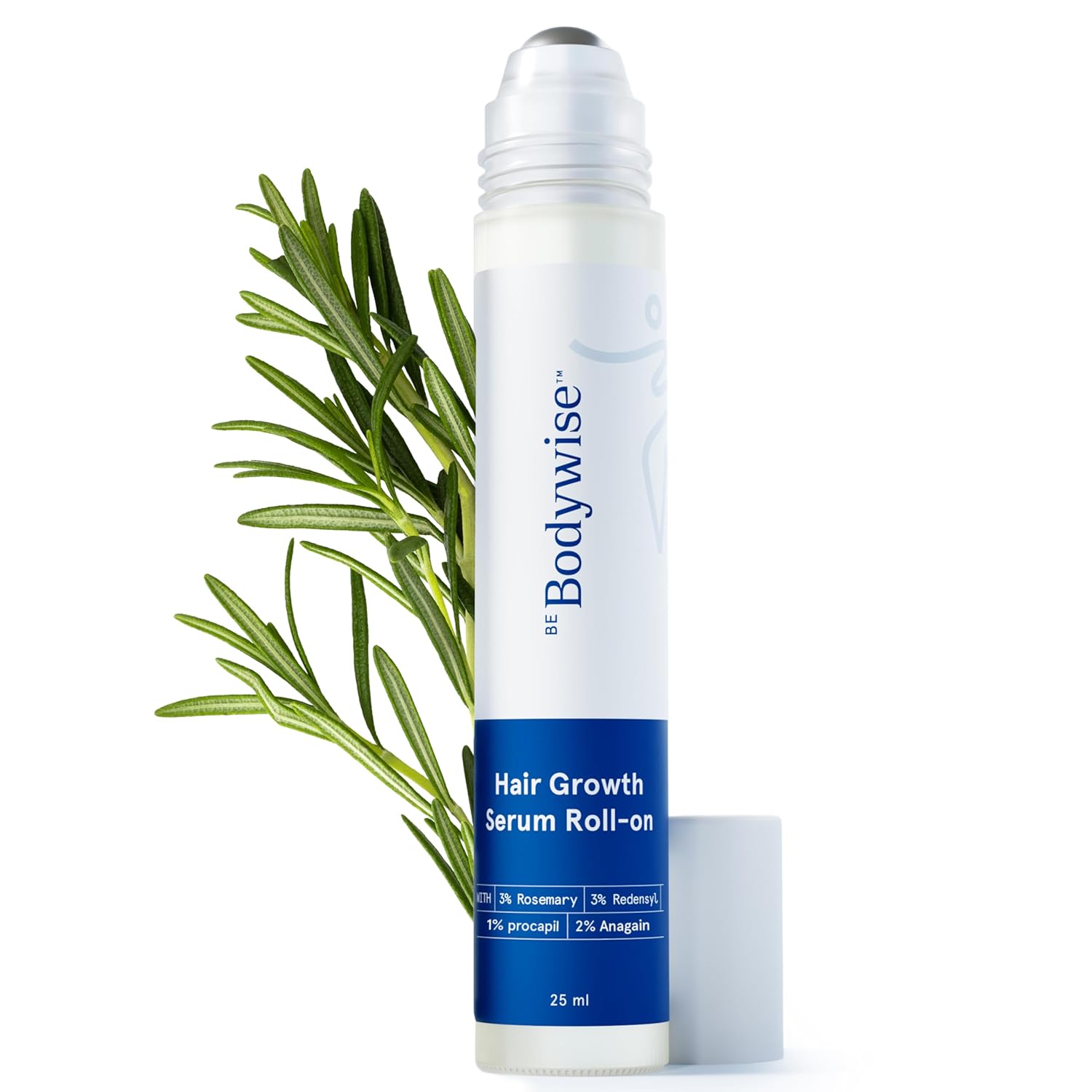 Unlock Thicker Hair: Be Bodywise Rosemary Serum Roll On for Visible Growth!
