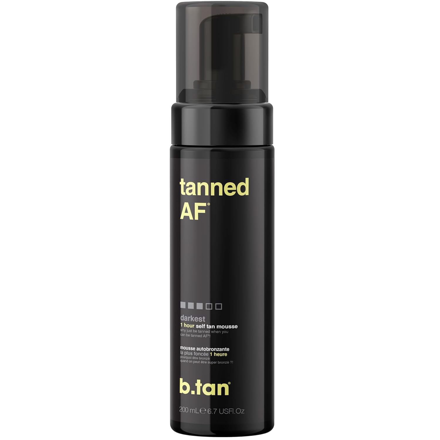 Achieve a Stunning Glow in Just 1 Hour with b.tan Dark Self Tanning Mousse!