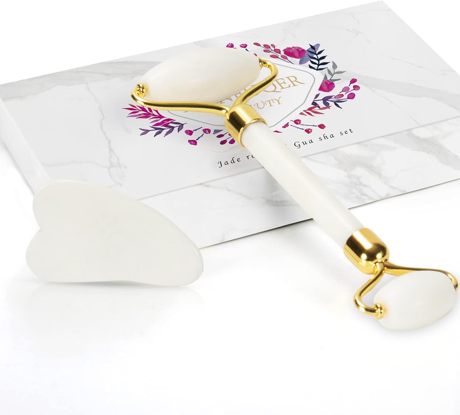 Revitalize Your Skin with YLTNEUQER Jade Roller & Gua Sha Set – Say Goodbye to Puffiness!