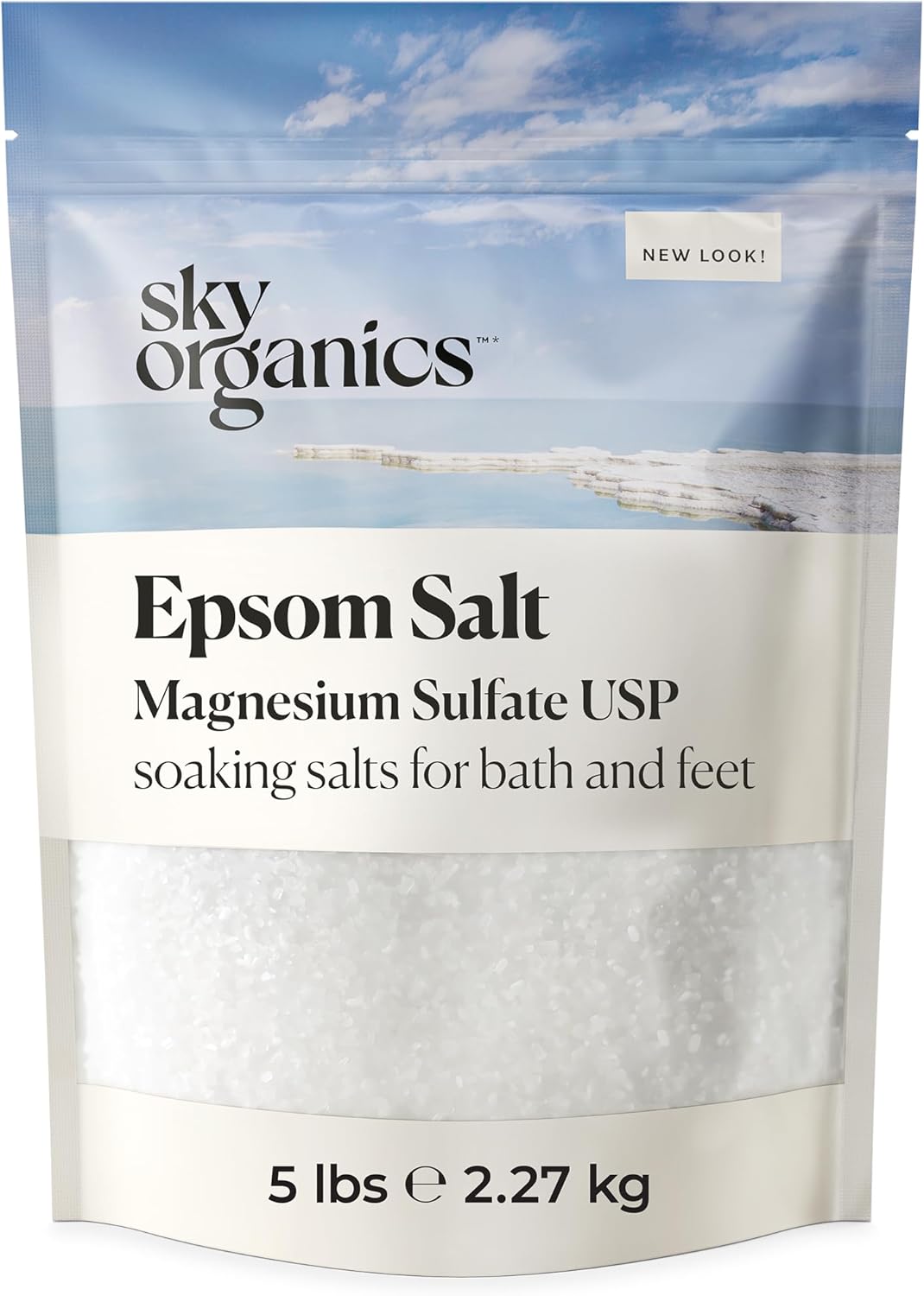 Transform Your Bath Ritual with Sky Organics Epsom Salt Soak – Pure Relaxation Awaits!