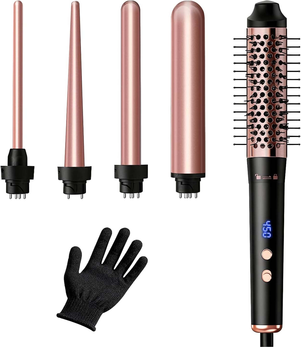 Transform Your Hair Game with This 5-in-1 Curling Wand Set – Fast and Flawless Curls!
