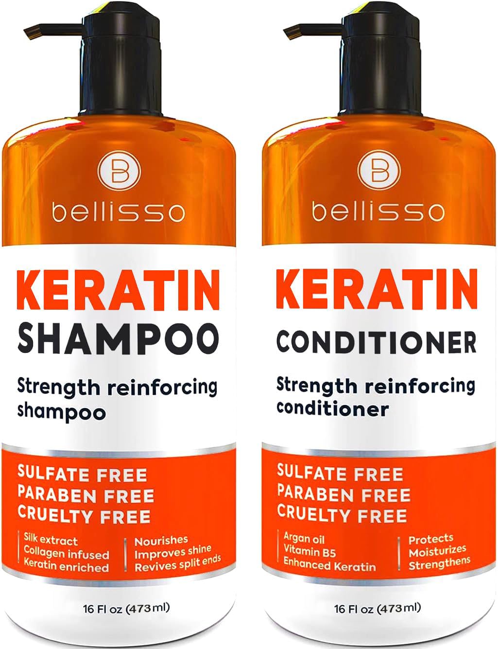 Transform Your Hair: Try This Sulfate-Free Keratin Shampoo & Conditioner Set!