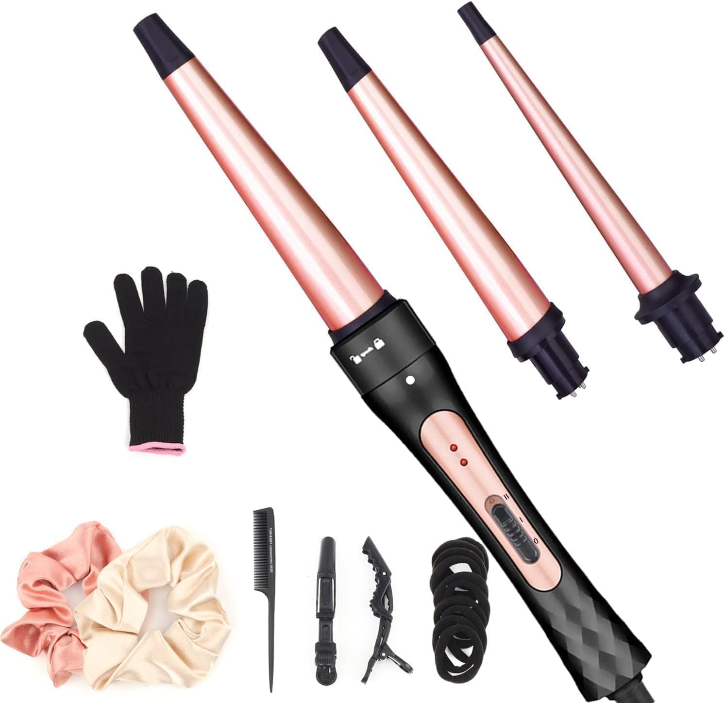 Transform Your Hair with This 3-in-1 Curling Wand Set – Unleash Stunning Curls Today!