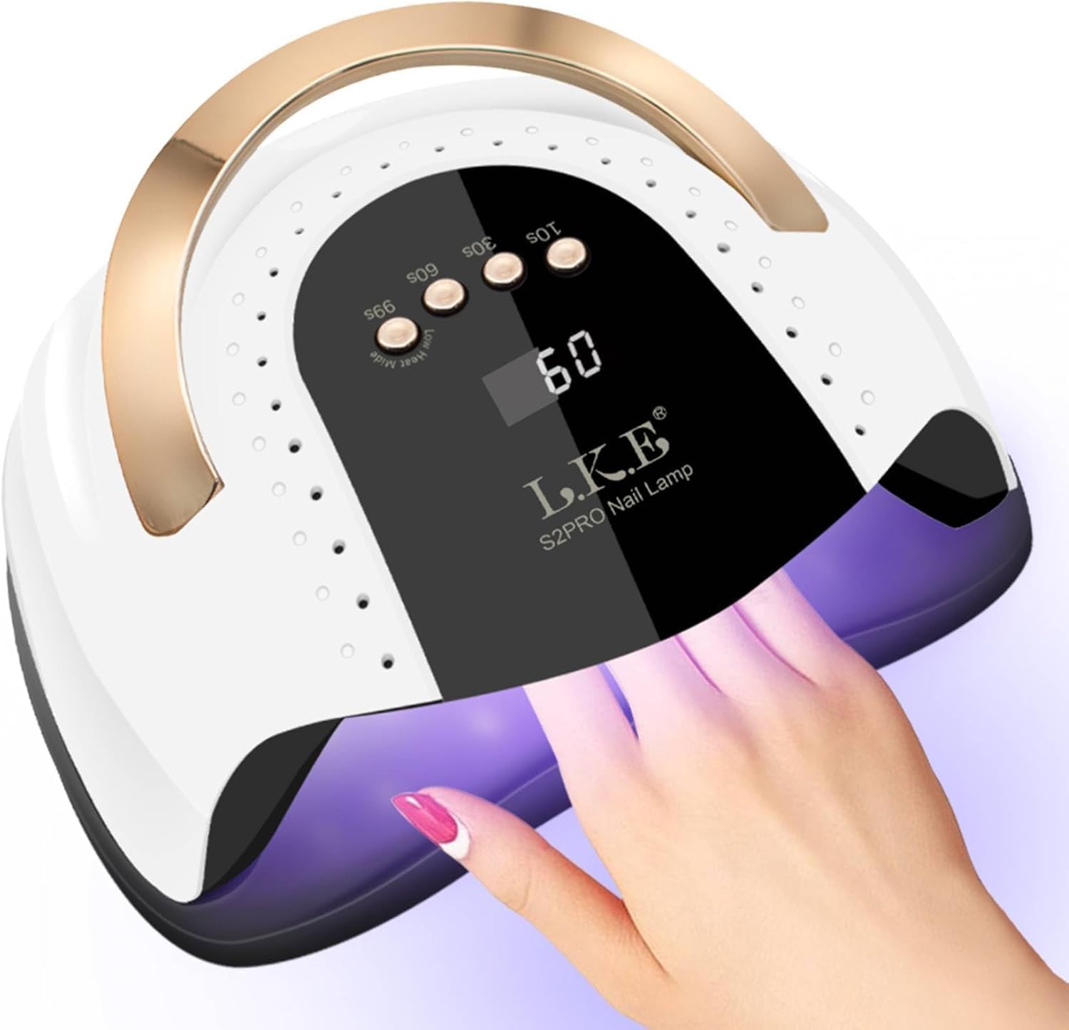 Transform Your Manicure: LKE 268W LED Nail Lamp with 4 Timers and Auto Sensor!