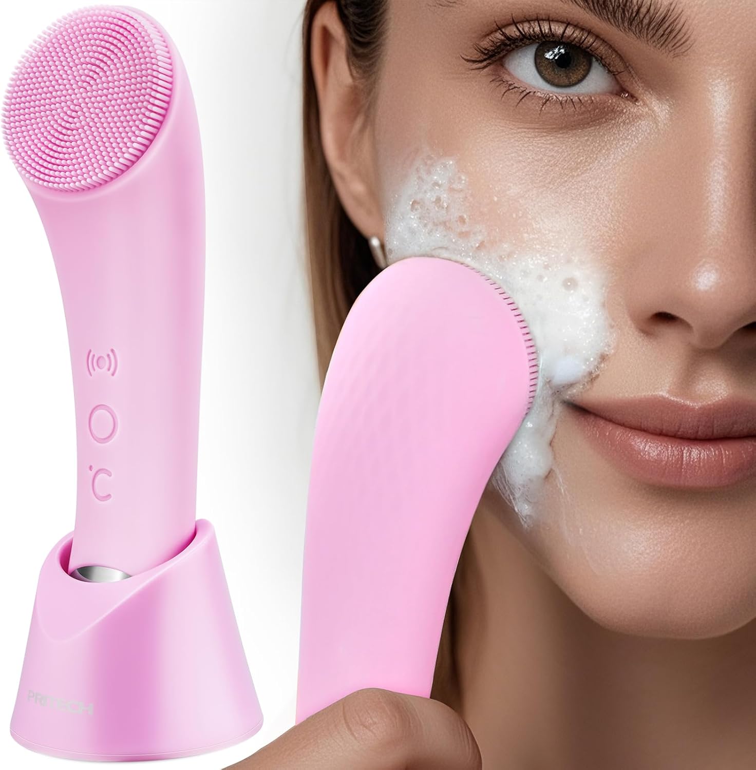 Transform Your Skincare Routine with PRITECH’s Rechargeable Facial Cleansing Brush!