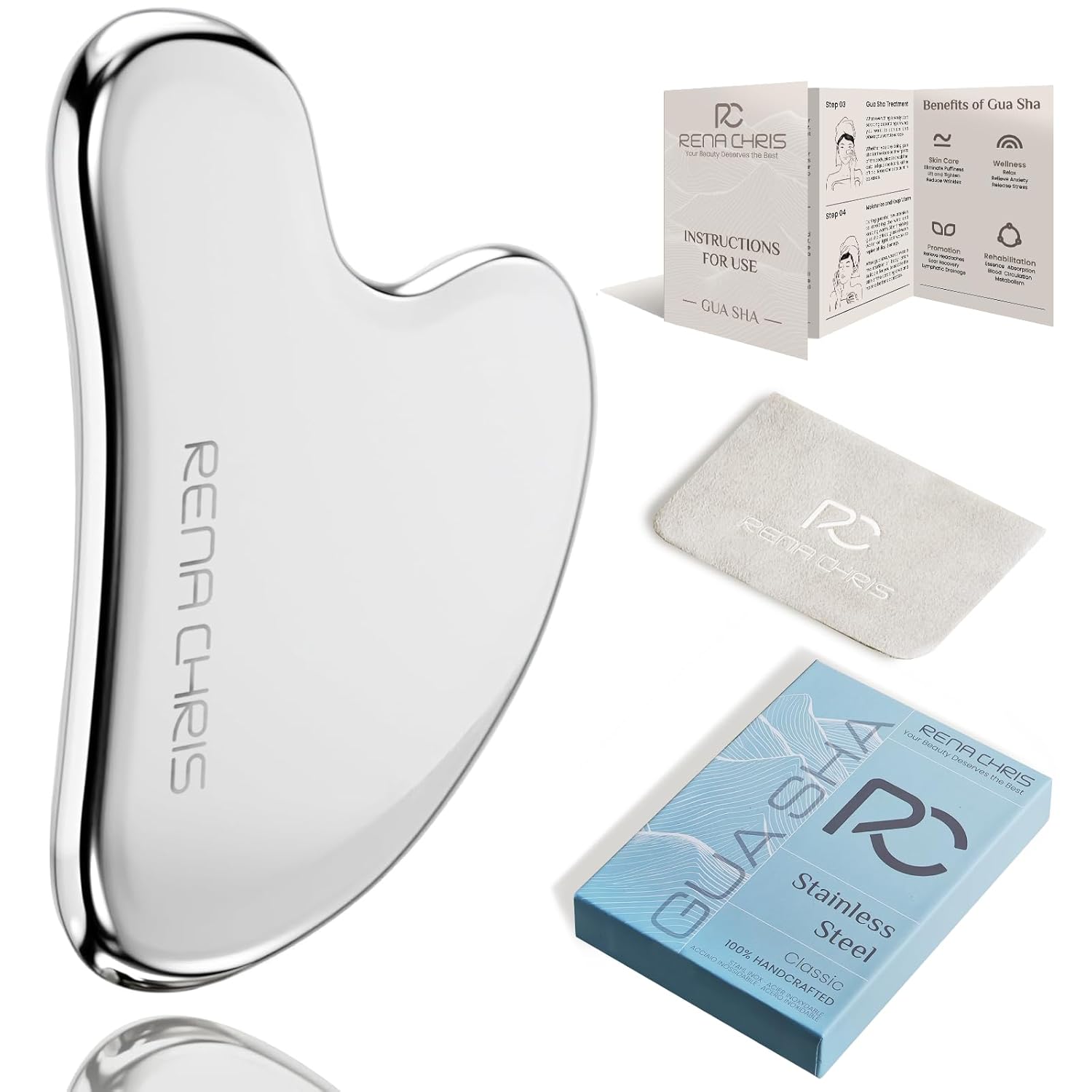 Transform Your Skincare Routine with Rena Chris Gua Sha Tool for Radiant Skin!
