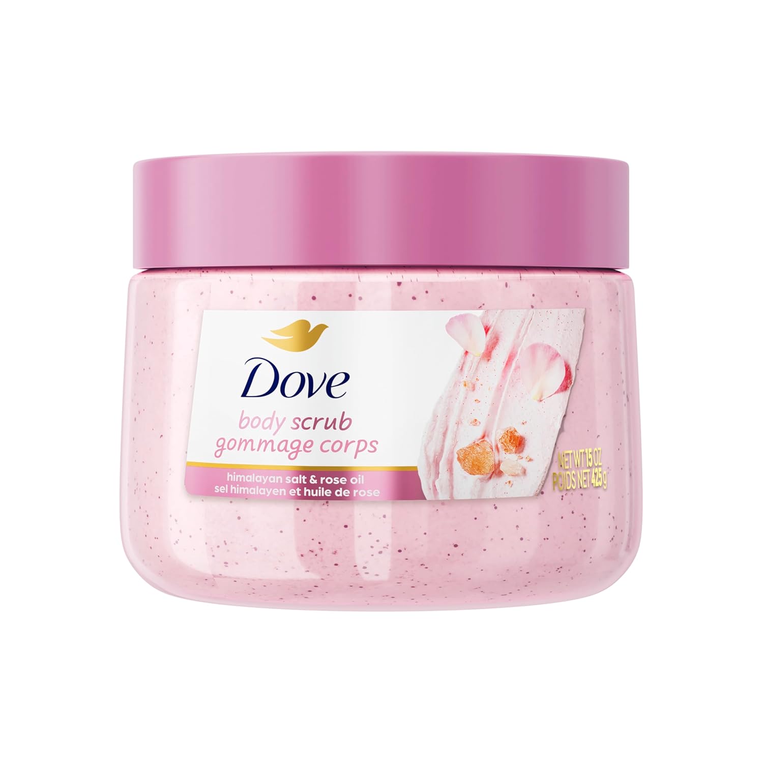 Revitalize Your Skin: Unleash the Power of Dove Himalayan Salt & Rose Oil Scrub!