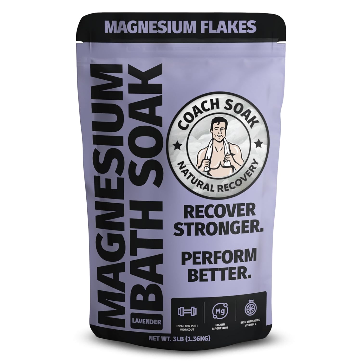 Transform Your Bath Routine: Coach Soak Recovery with Magnesium & Lavender Magic!
