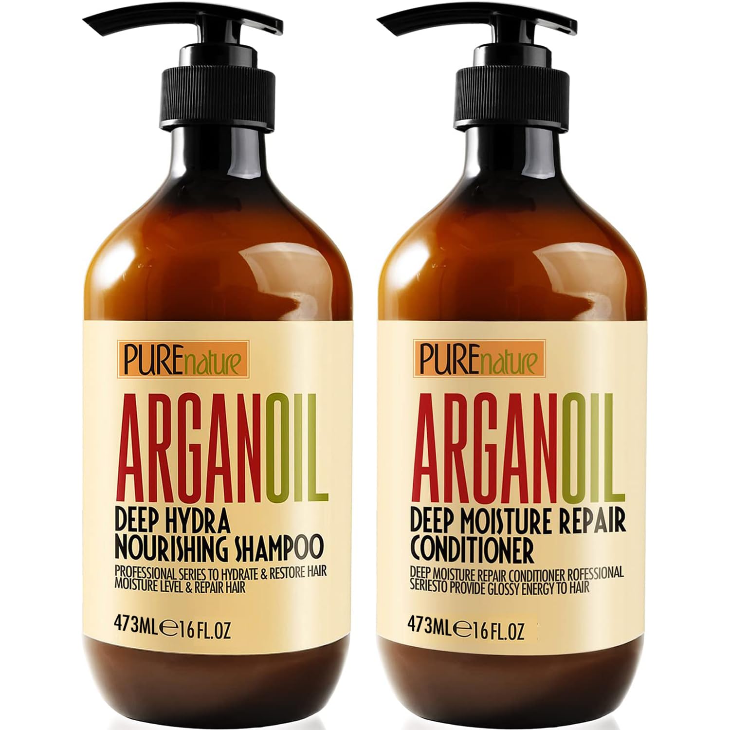 Transform Your Hair Instantly with Argan Oil Shampoo & Conditioner – Sulfate-Free Magic!
