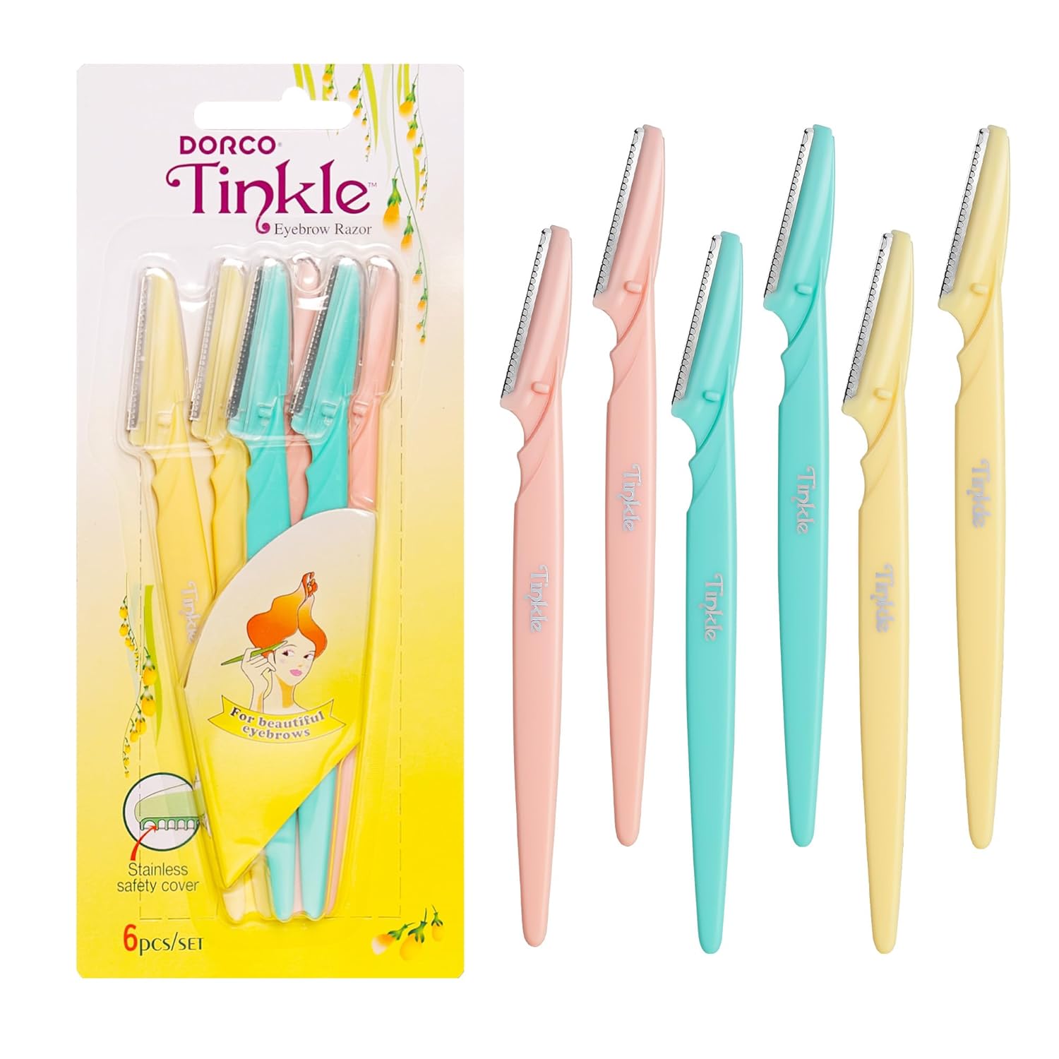 Transform Your Look Instantly: Tinkle Eyebrow Razors for Effortless Peach Fuzz Removal!