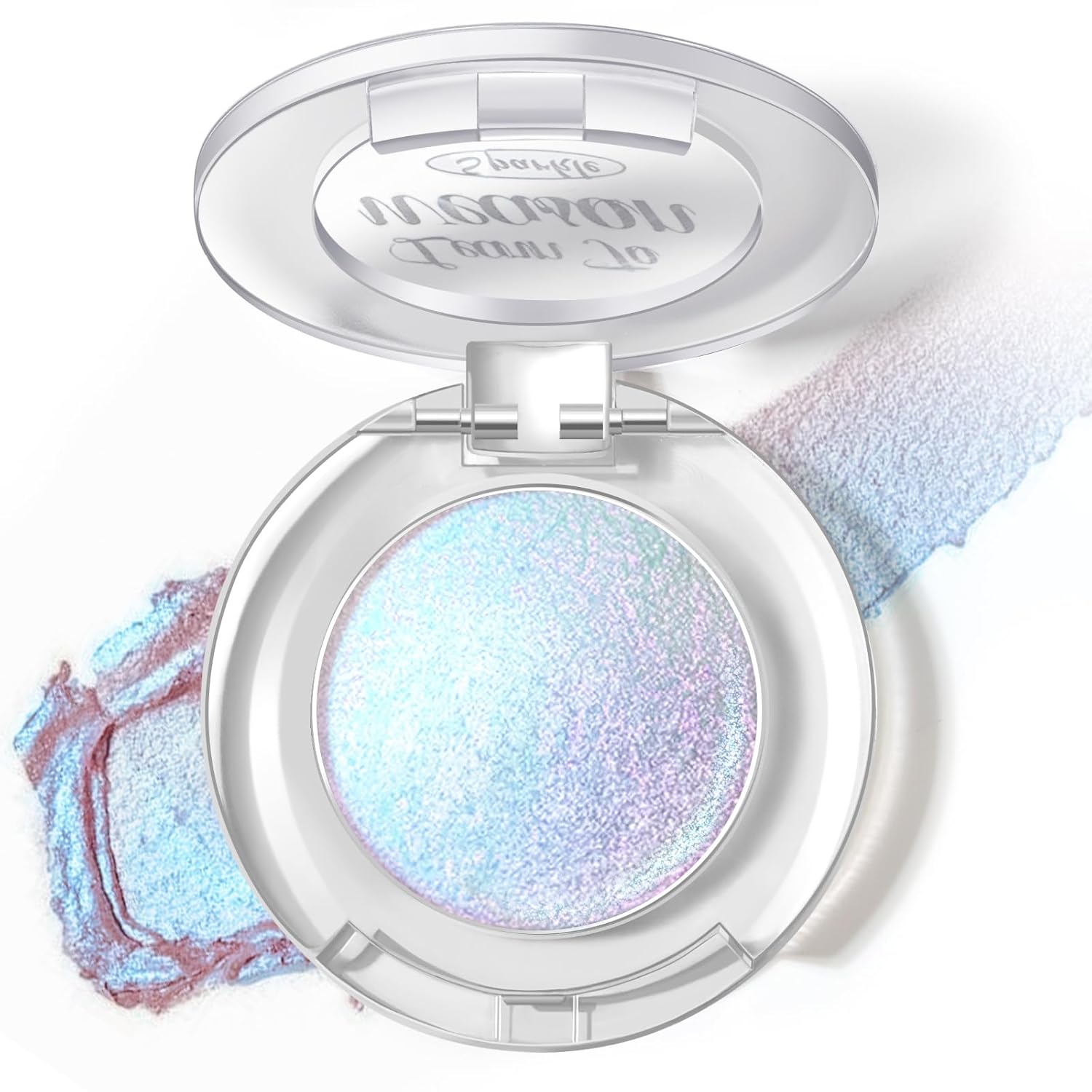Transform Your Look with the Iridescent Holographic Duochrome Eyeshadow Palette!