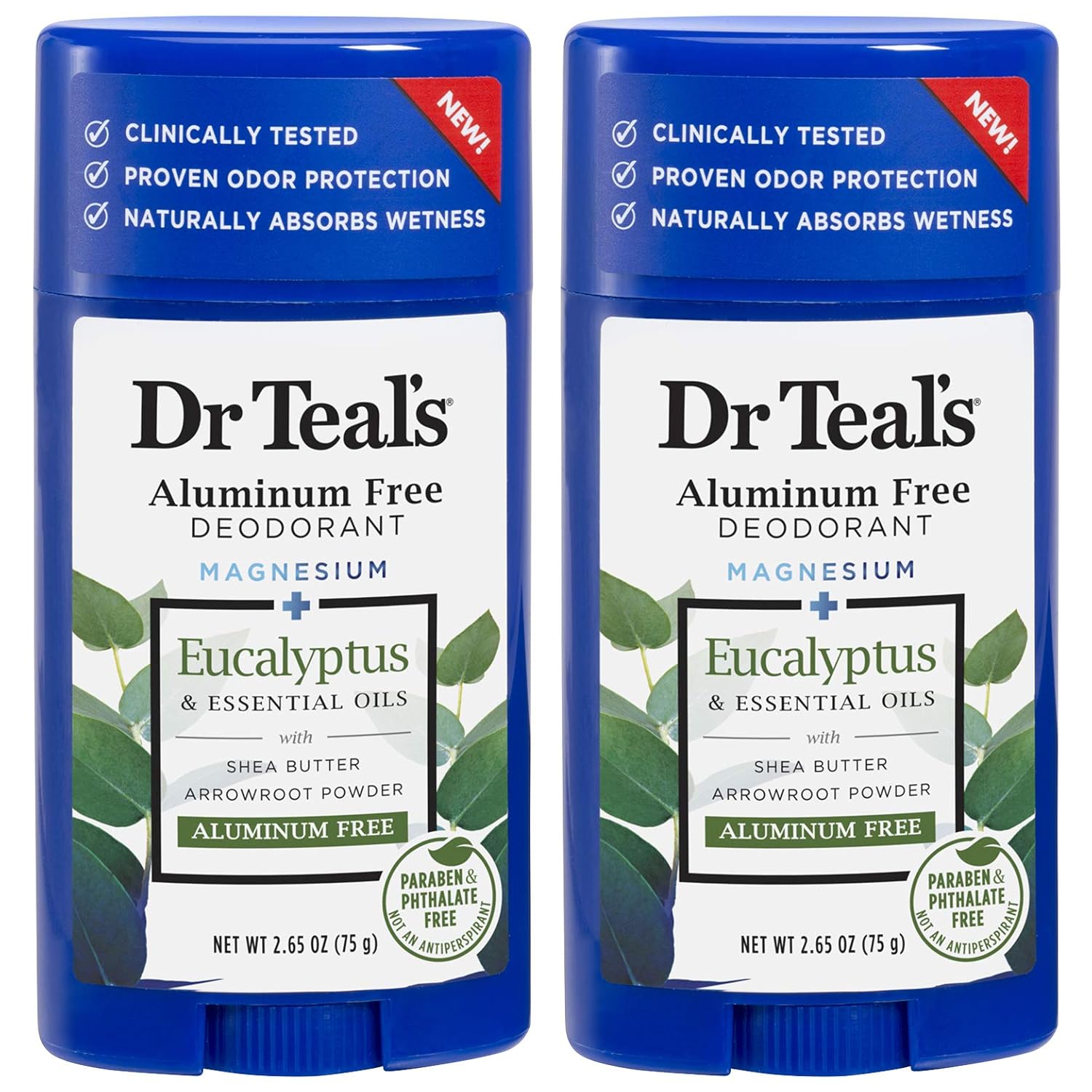 Transform Your Routine with Dr. Teals Aluminum-Free Eucalyptus Deodorant Set!