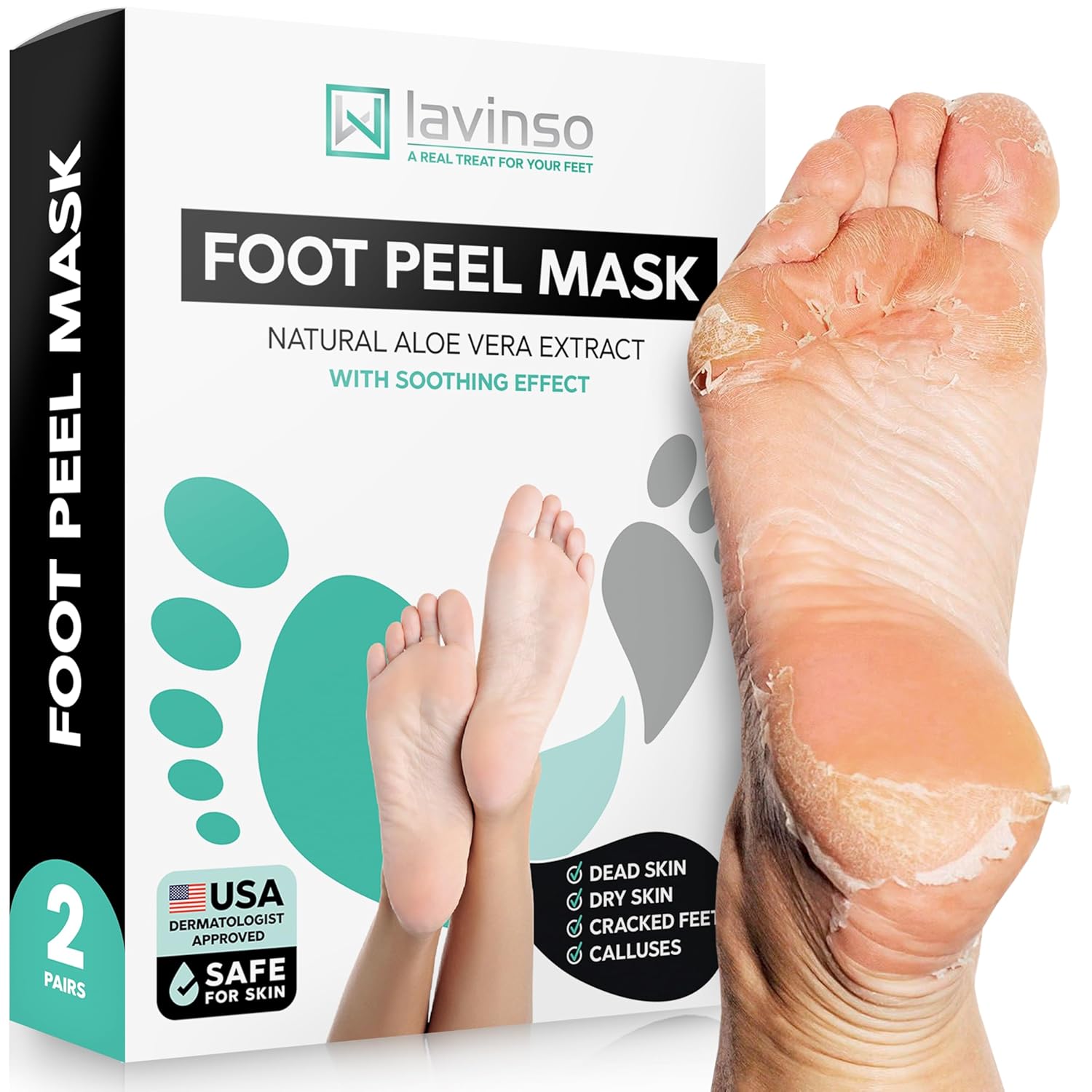 Transform Your Feet Instantly with Lavinso Foot Peel Mask – Say Goodbye to Cracks!