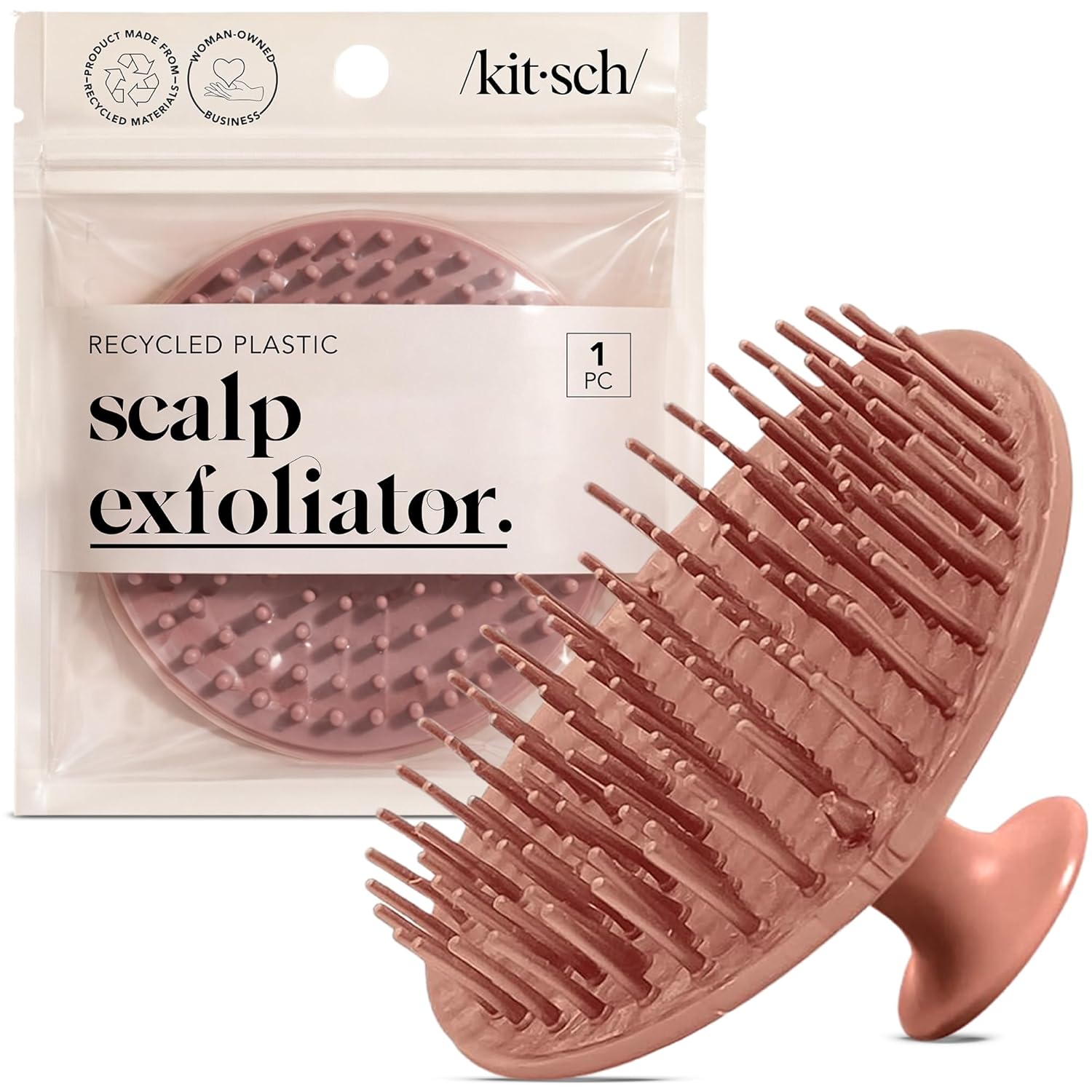 Transform Your Hair Care Routine with Kitsch’s Terracotta Scalp Massager Brush!