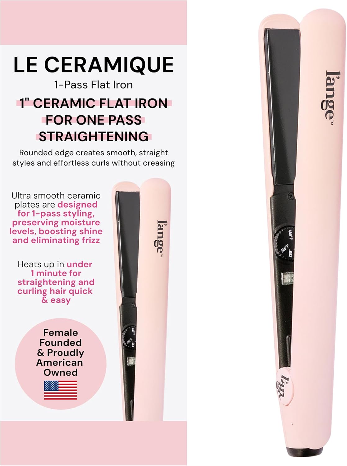 Transform Your Hair with L’ANGE Le Ceramique: Fast, Shine-Locking Straightening!