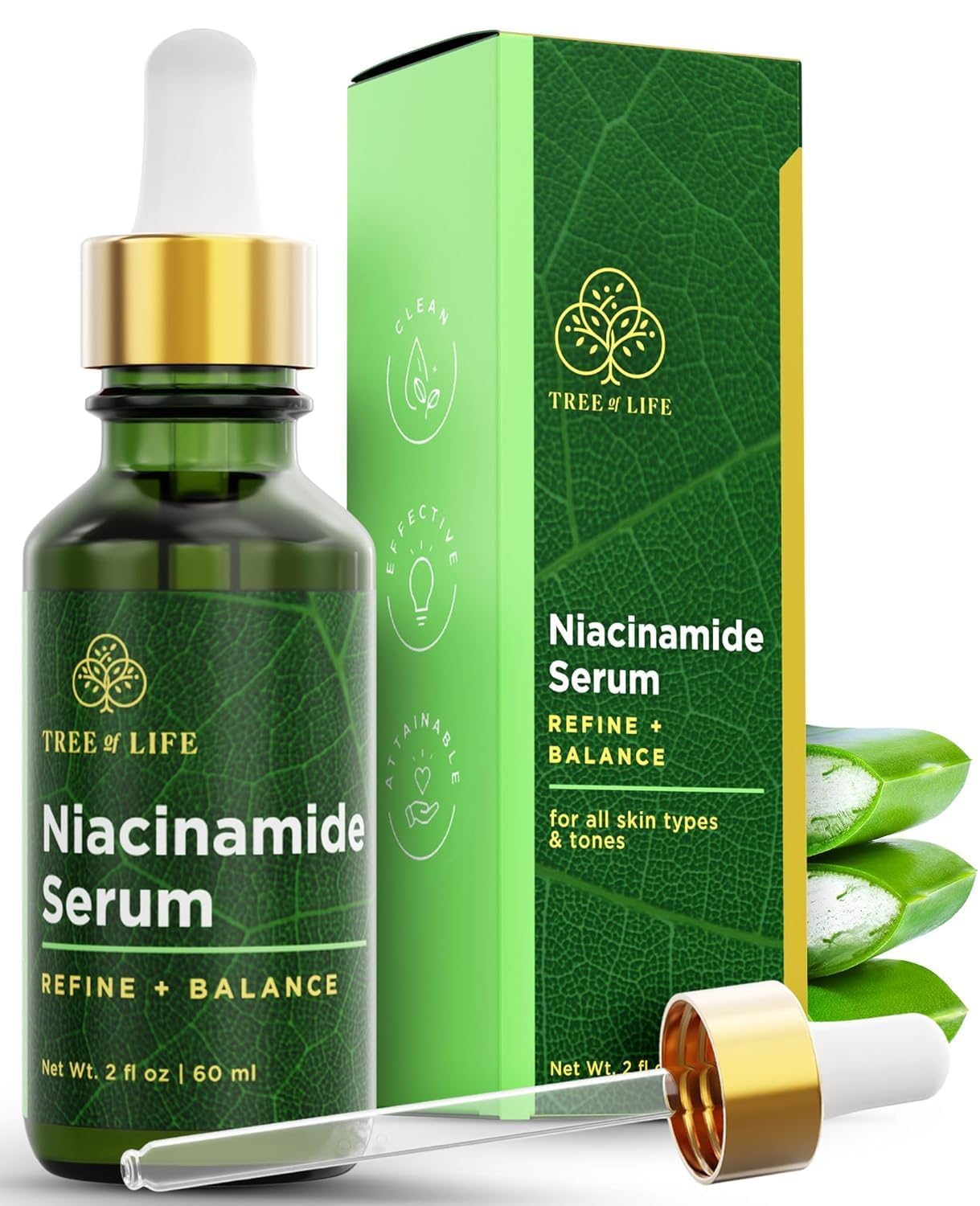 Unlock Radiant Skin: Transform Your Glow with Tree of Life Niacinamide Serum!